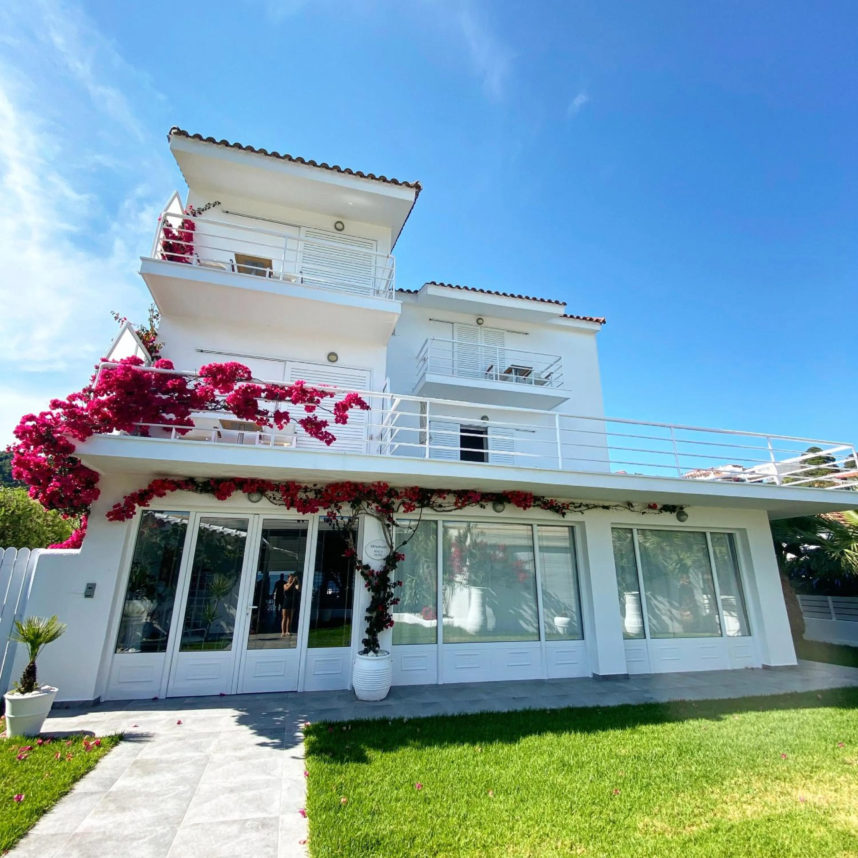 Facade/entrance in Anemoni Beach Hotel