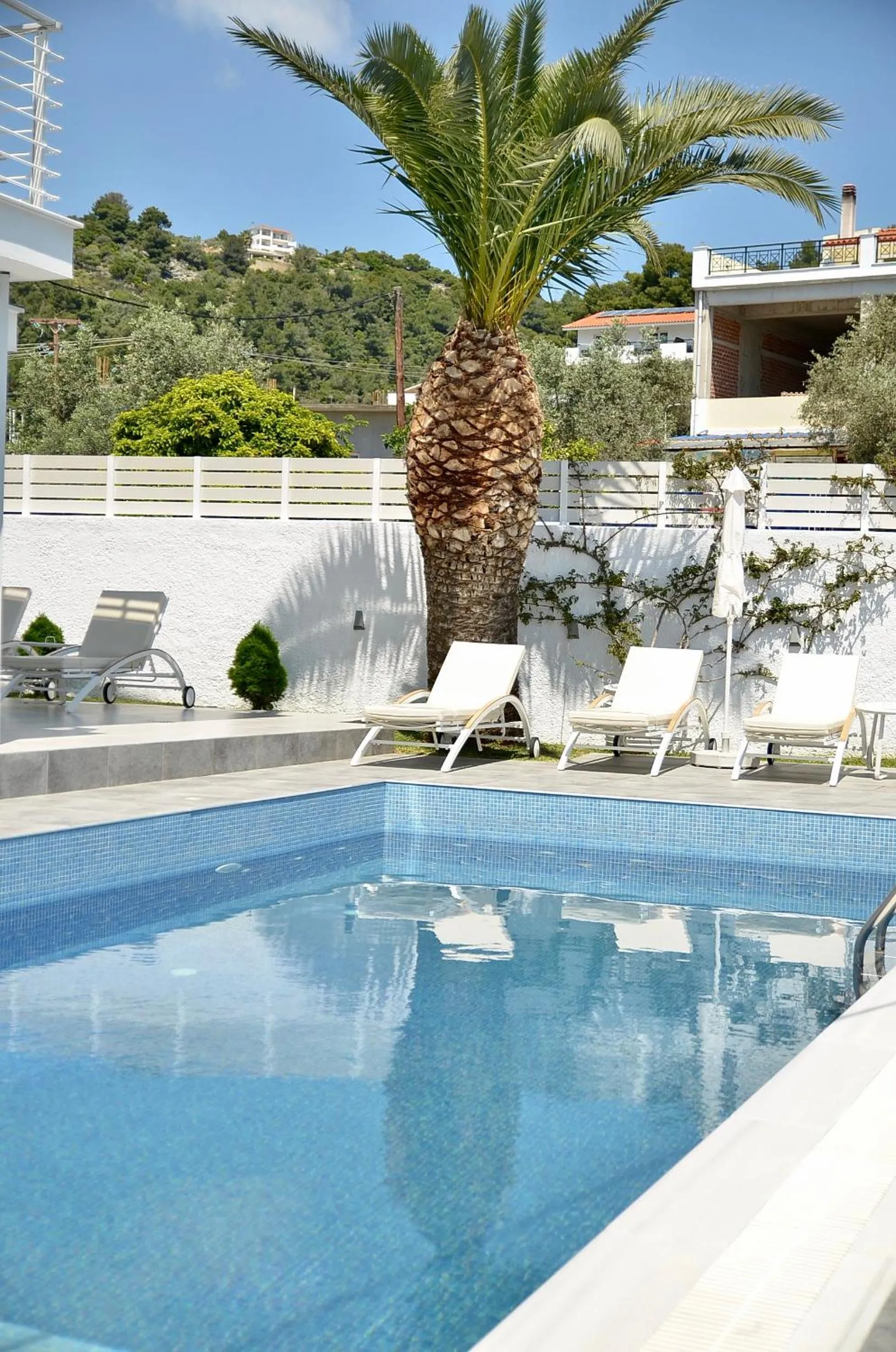 Pool view in Anemoni Beach Hotel