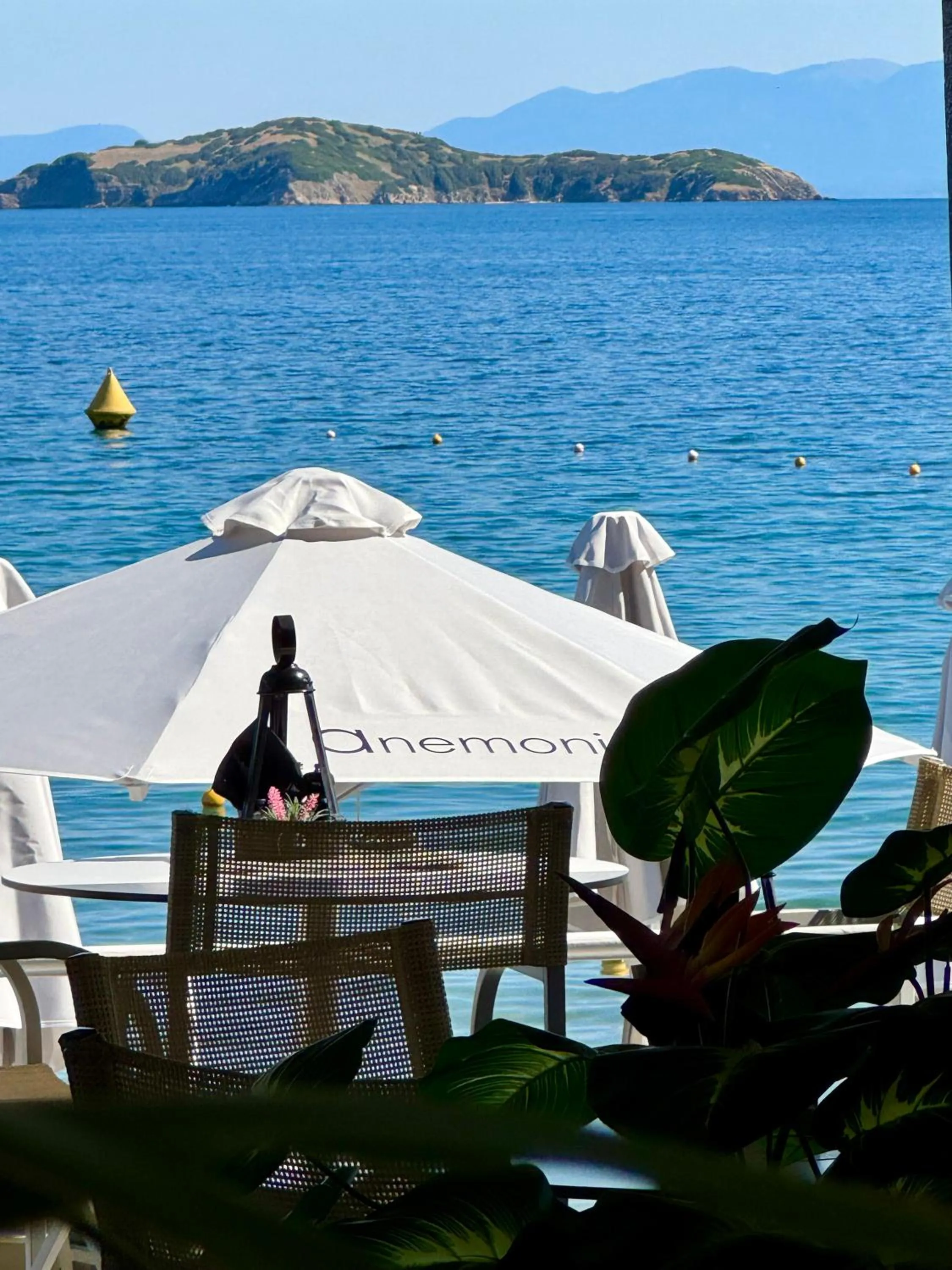 Dining area in Anemoni Beach Hotel