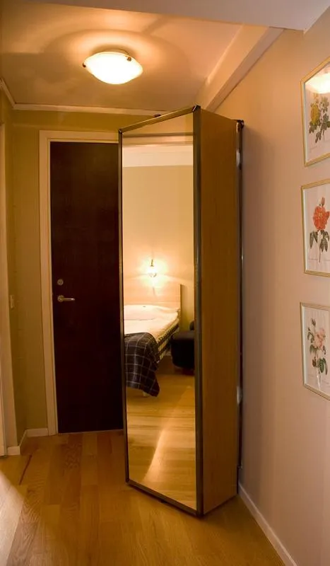 Decorative detail, Bed in Hotel Vännäs