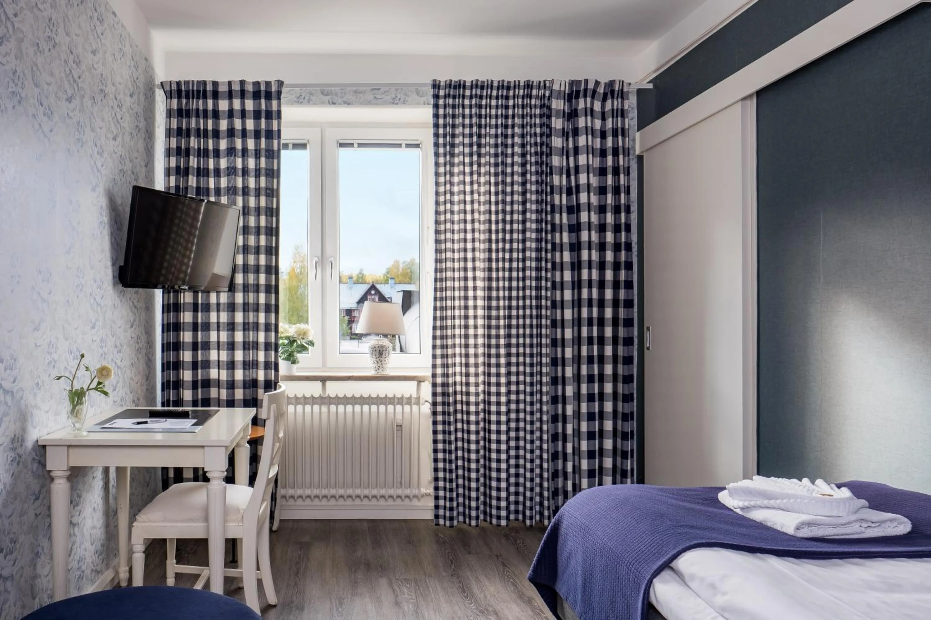 Bed in Hotel Vännäs