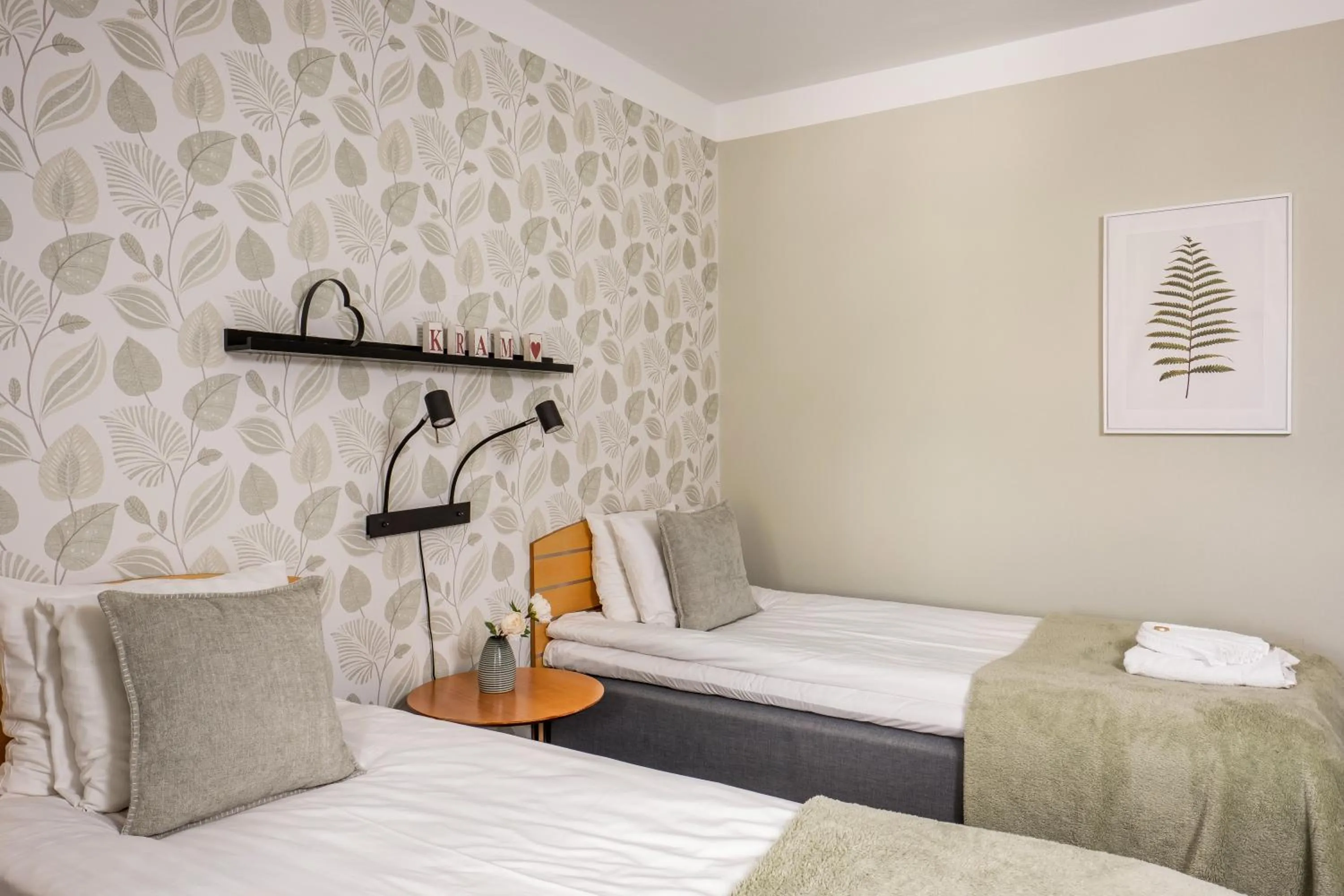 Bed in Hotel Vännäs