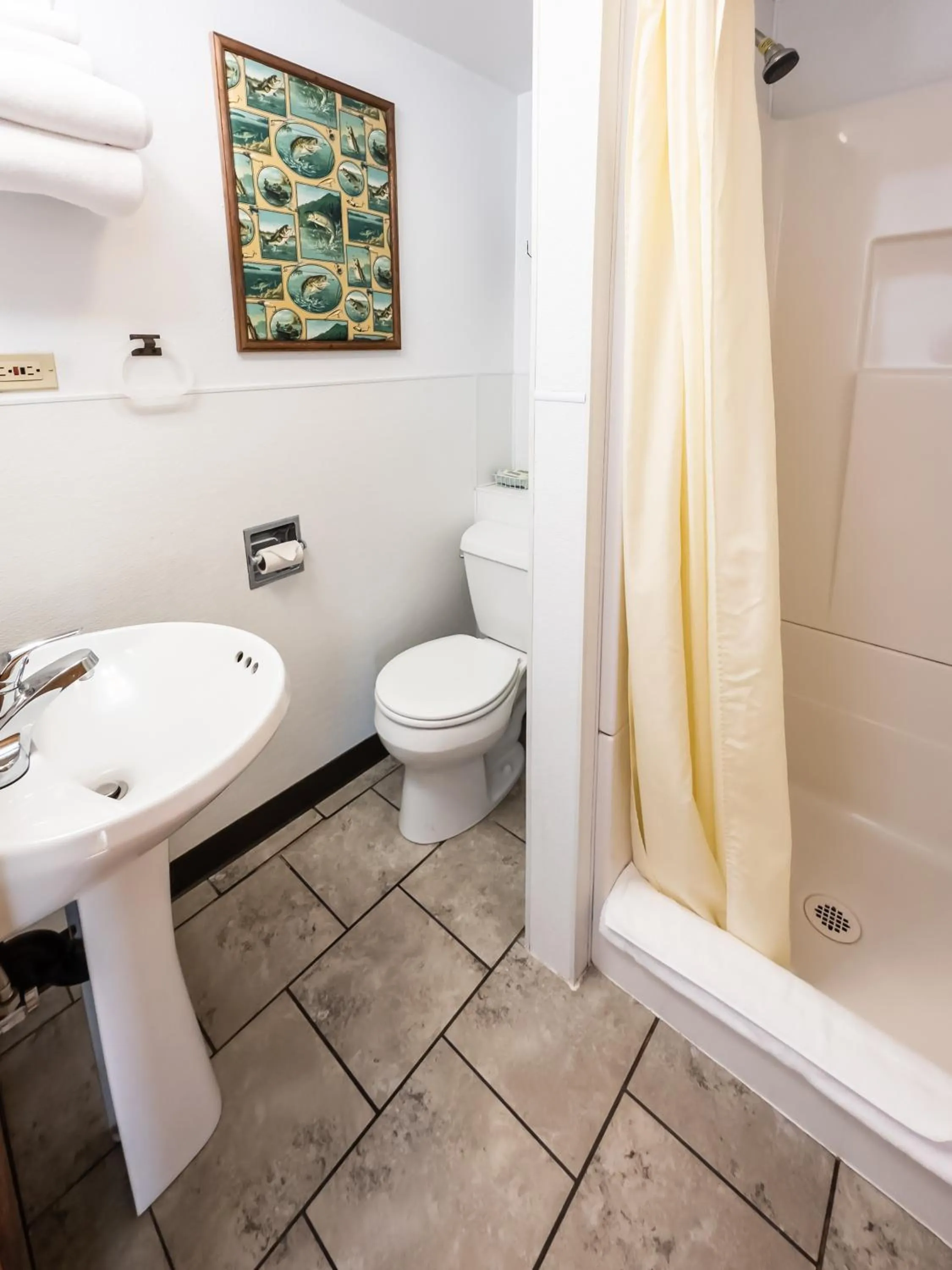 Bathroom in Oceanside Ocean Front Cabins