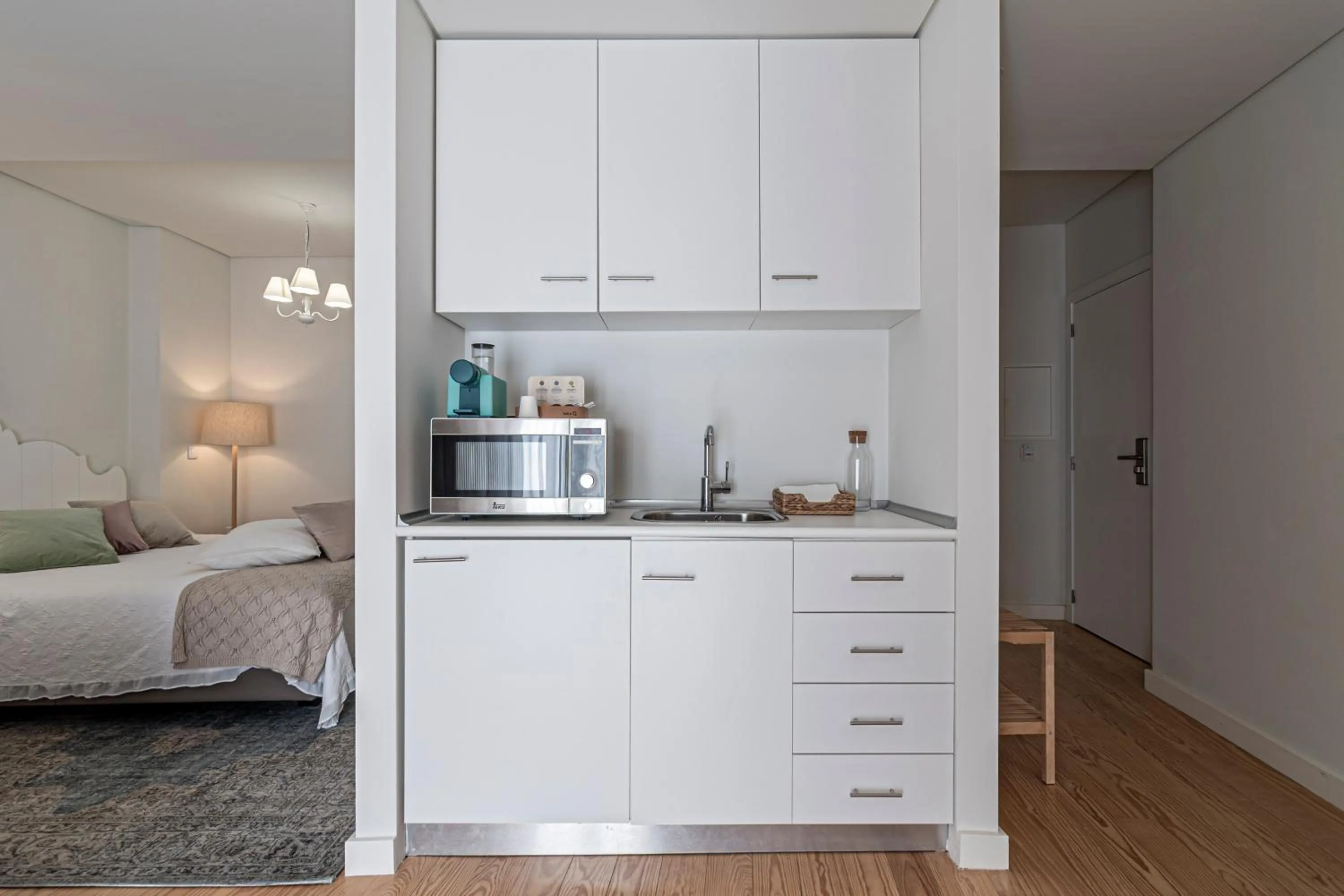 Kitchen or kitchenette, Bed in Templo Boutique Hotel