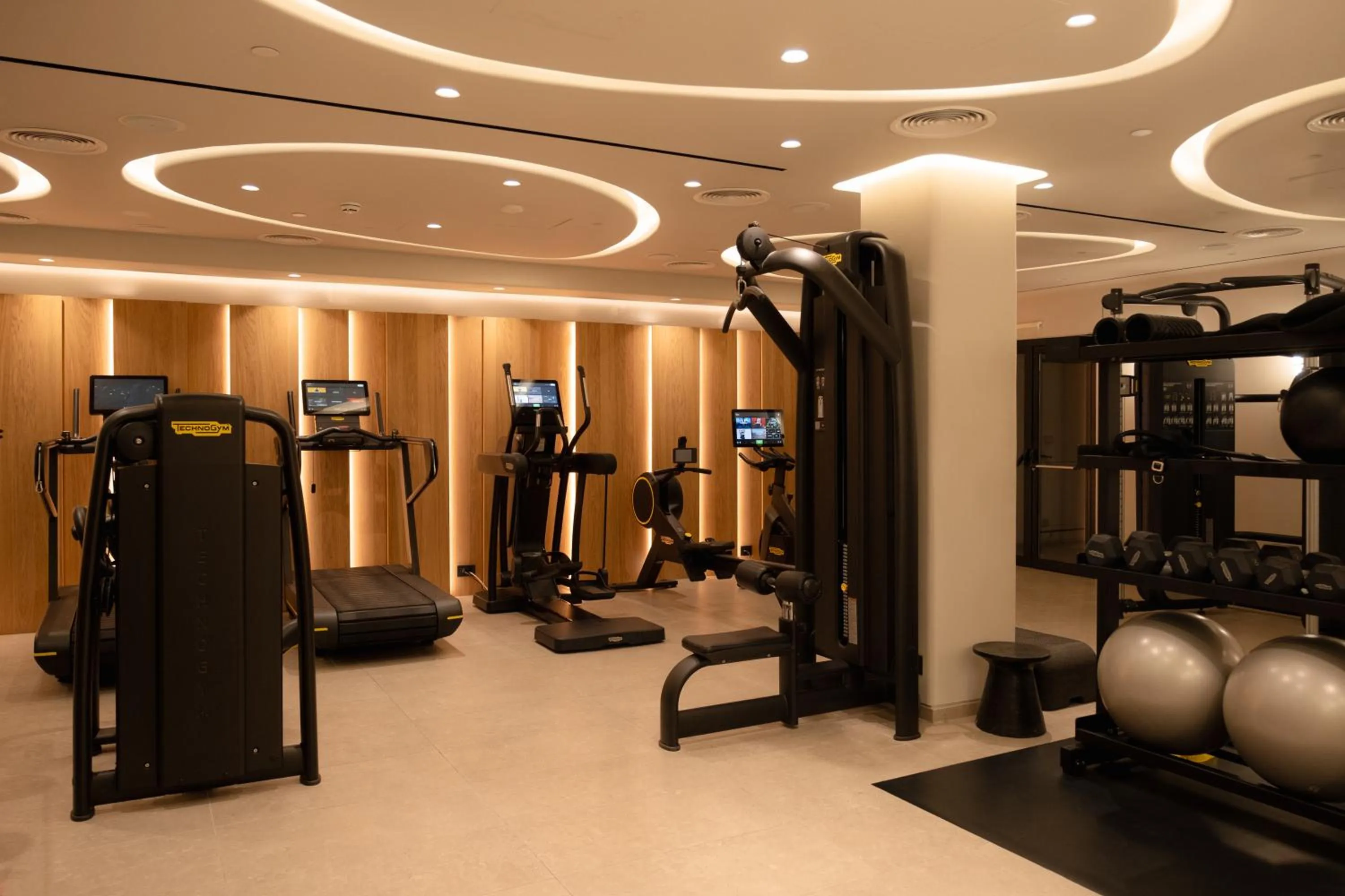 Fitness centre/facilities in Radisson Blu Zaffron Resort, Santorini