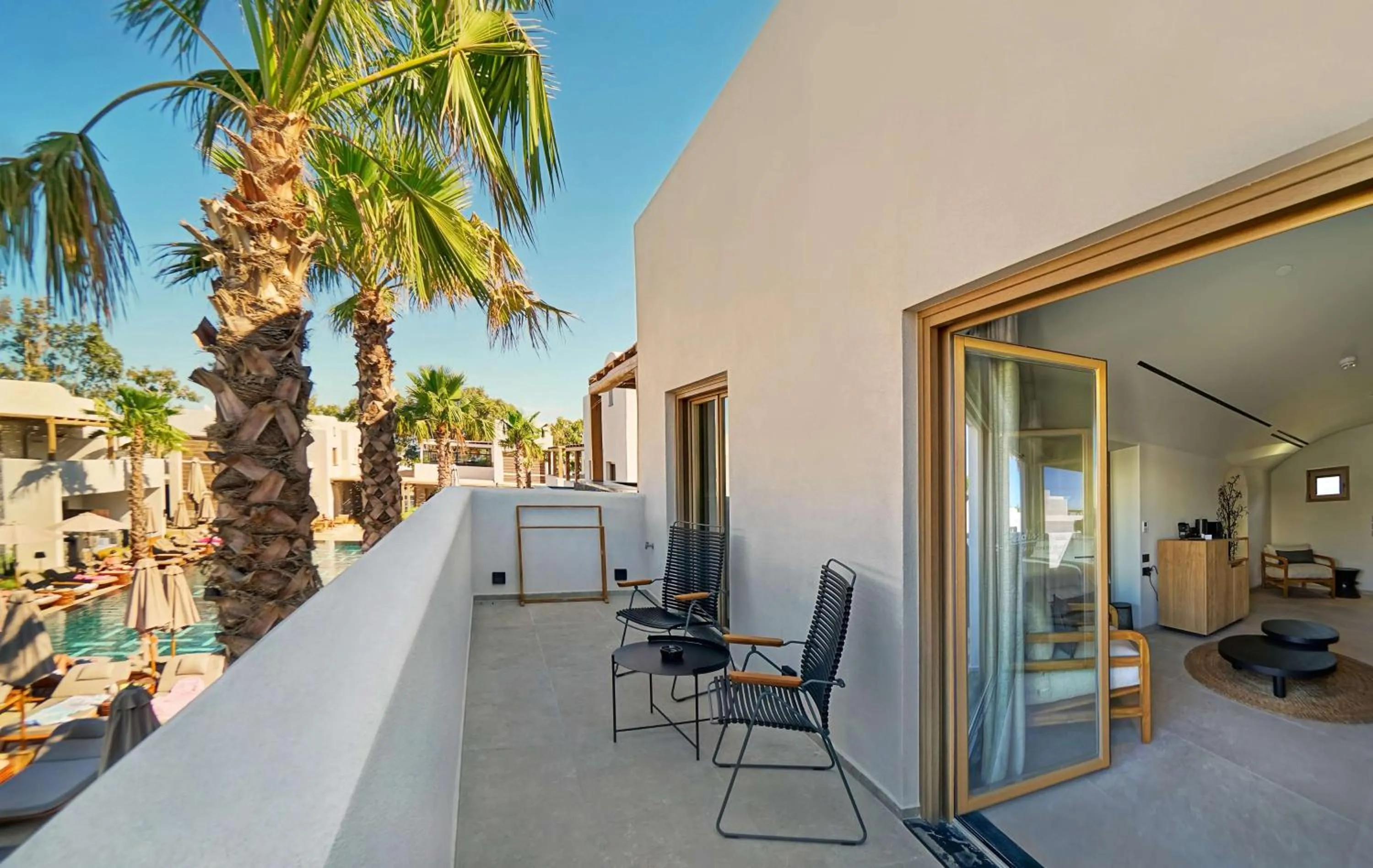 Patio in Radisson Blu Zaffron Resort, Santorini