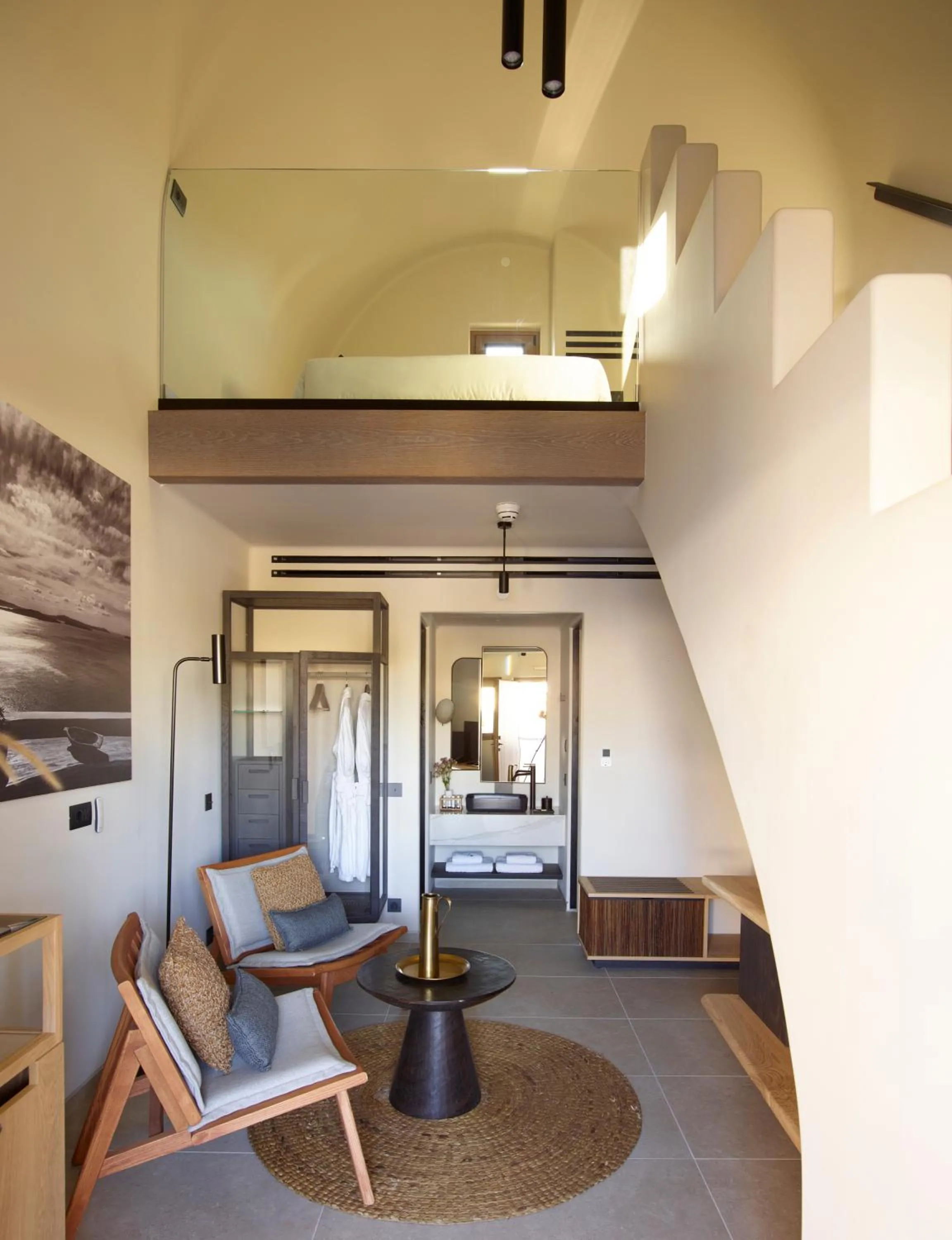 Seating area in Radisson Blu Zaffron Resort, Santorini