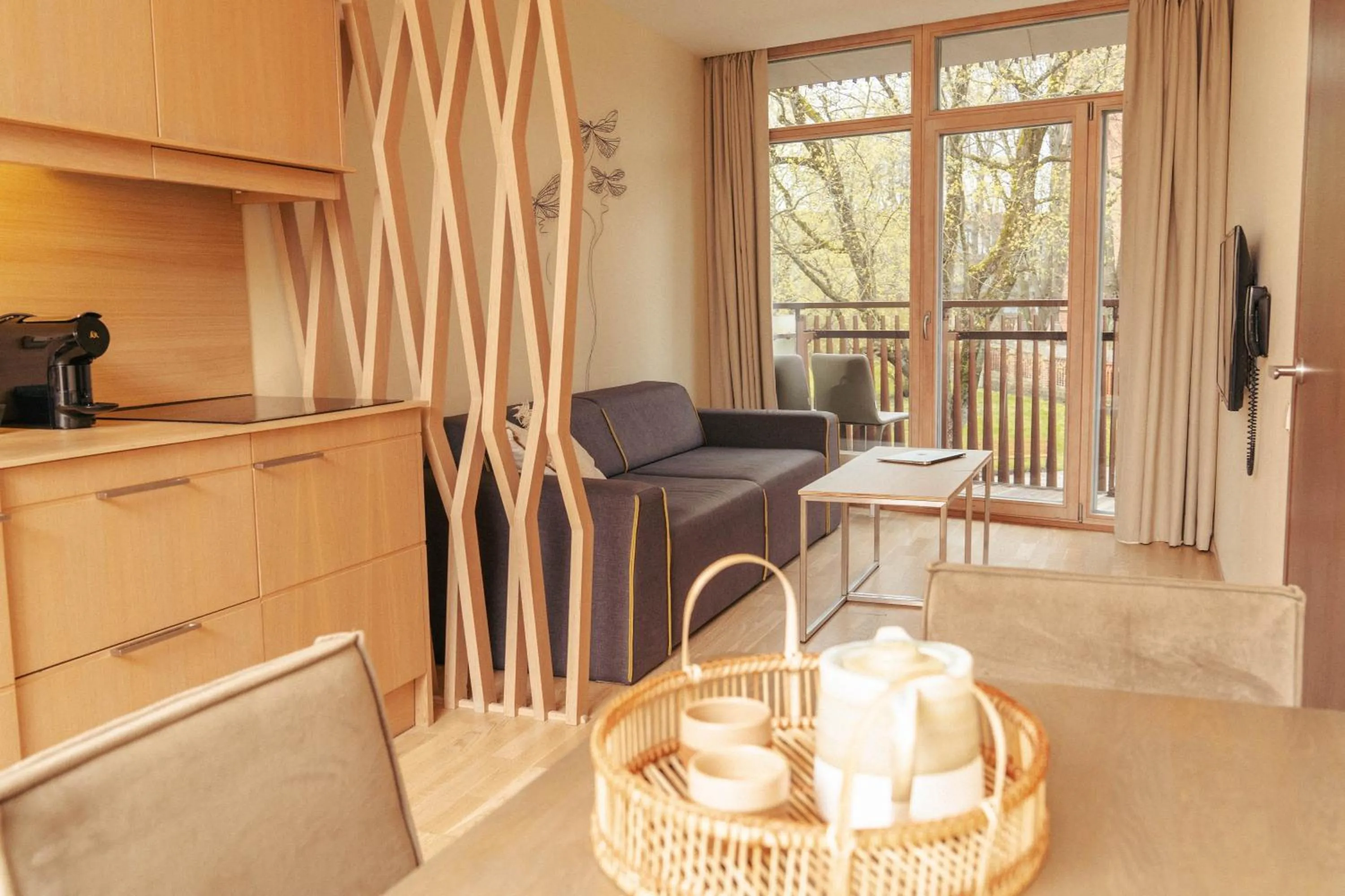 Kitchen or kitchenette in Mana Suites & Sea SPA