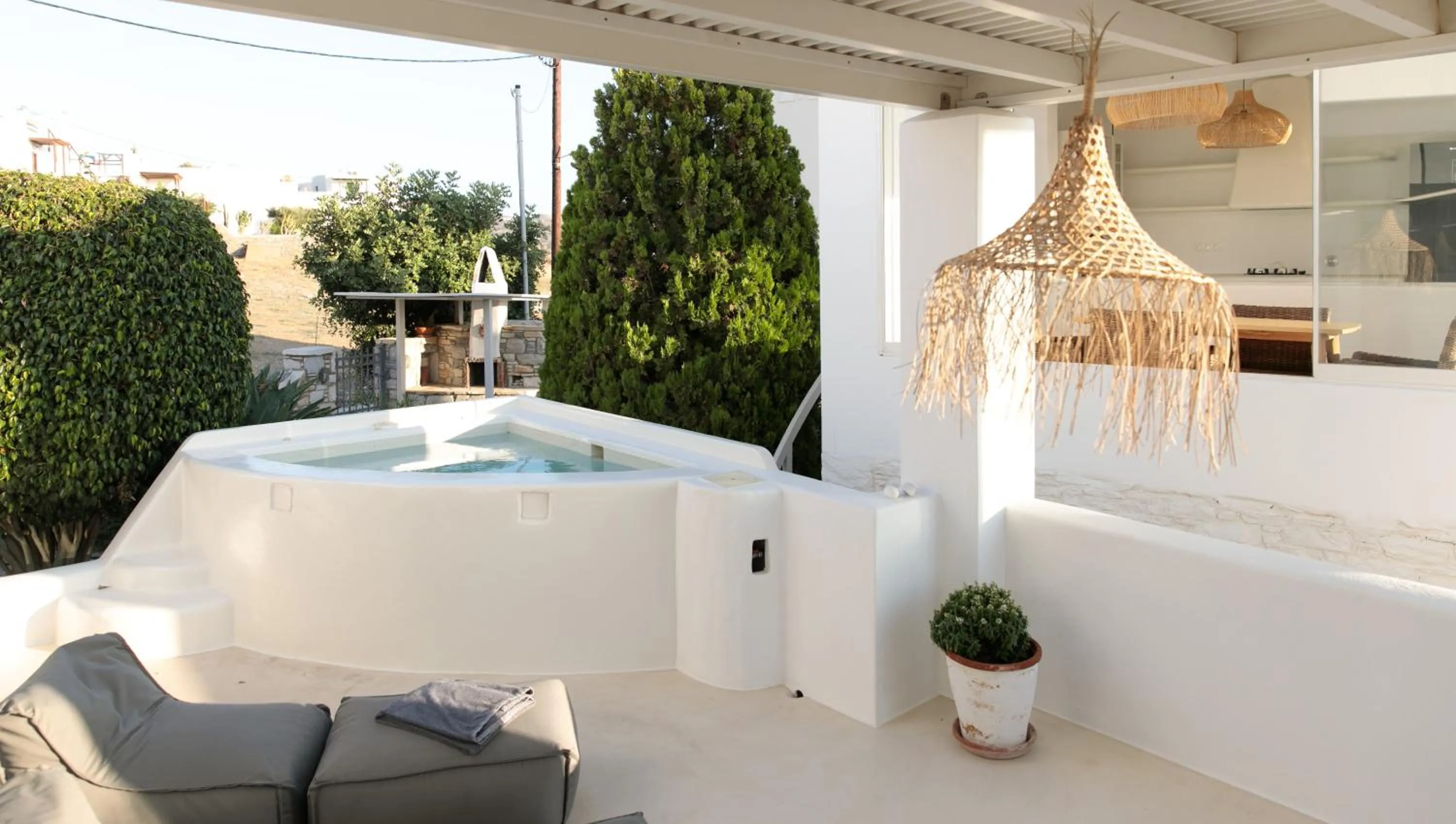 Hot Tub in Aeolos Villas Sustainable Living