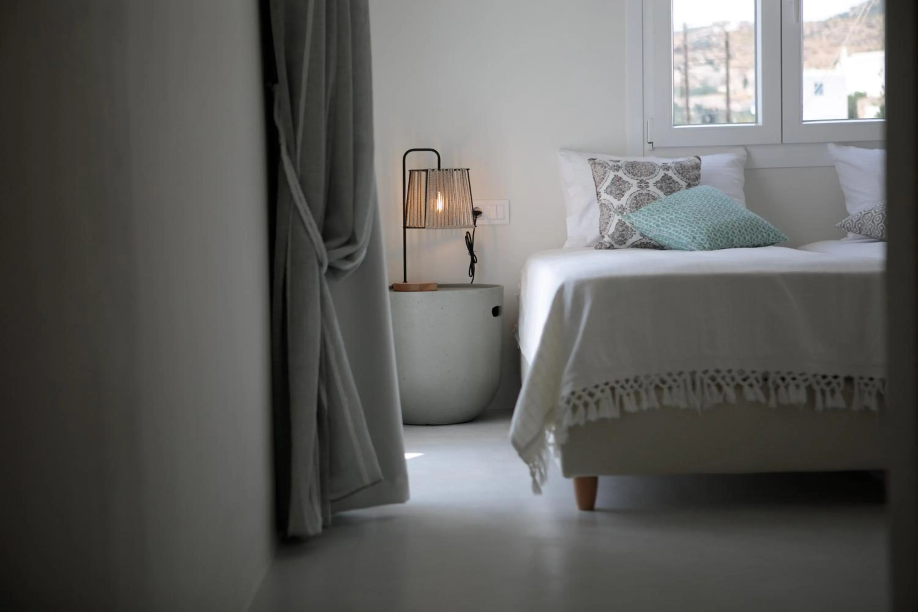 Bed in Aeolos Villas Sustainable Living