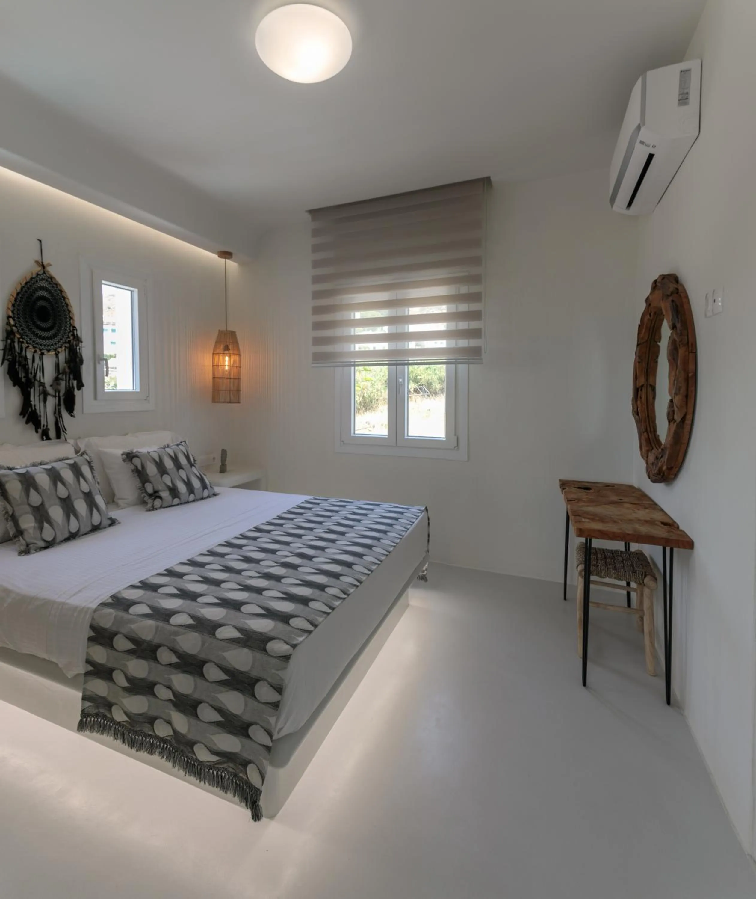 Bed in Aeolos Villas Sustainable Living