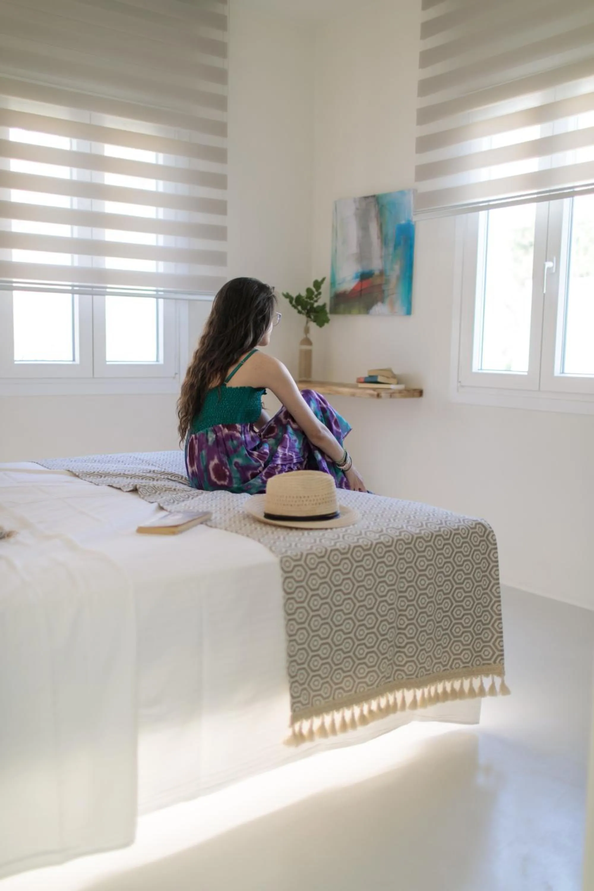 Bedroom, Bed in Aeolos Villas Sustainable Living