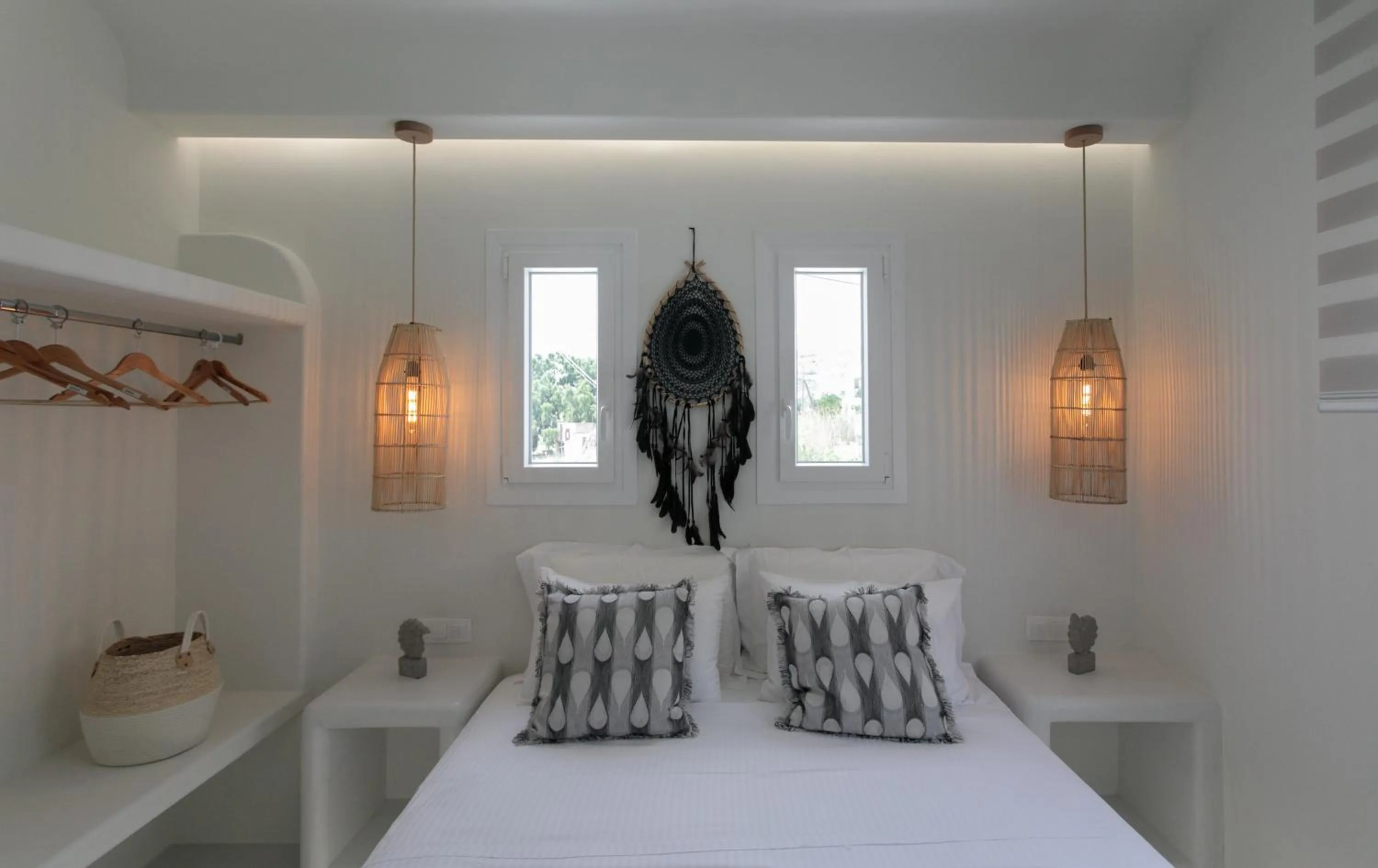 Bed in Aeolos Villas Sustainable Living