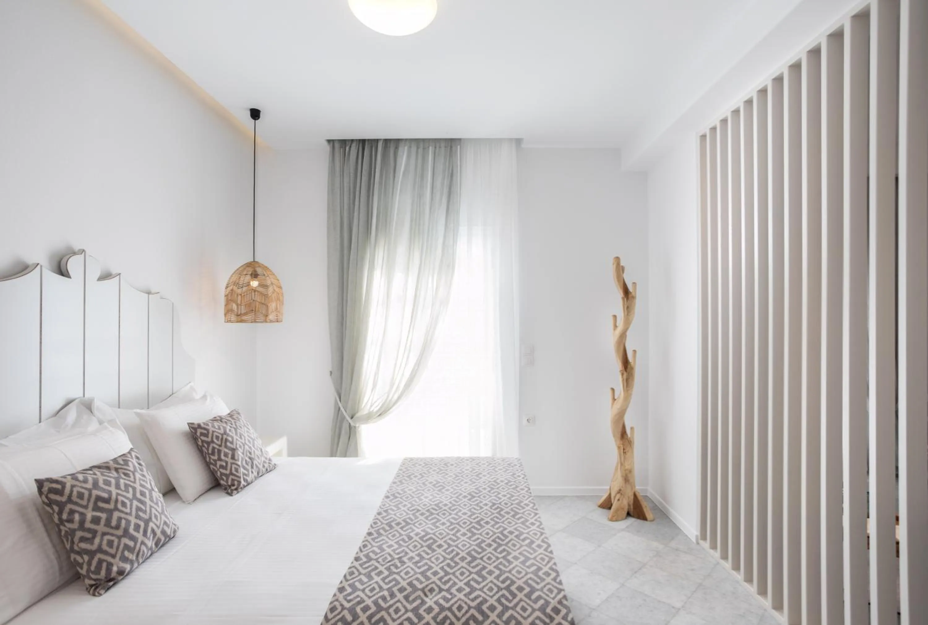 Bed in Aeolos Villas Sustainable Living