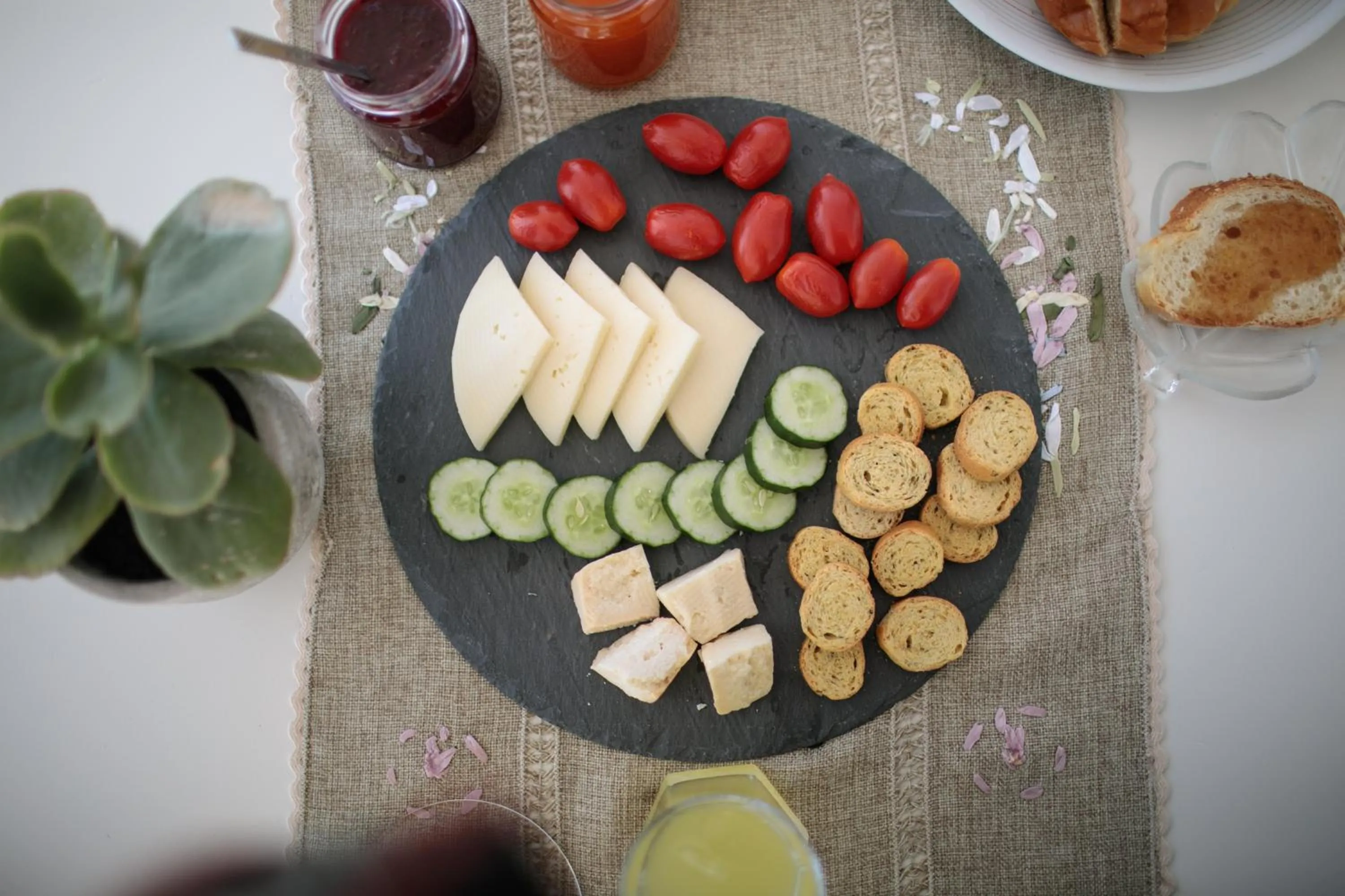 Breakfast in Aeolos Villas Sustainable Living