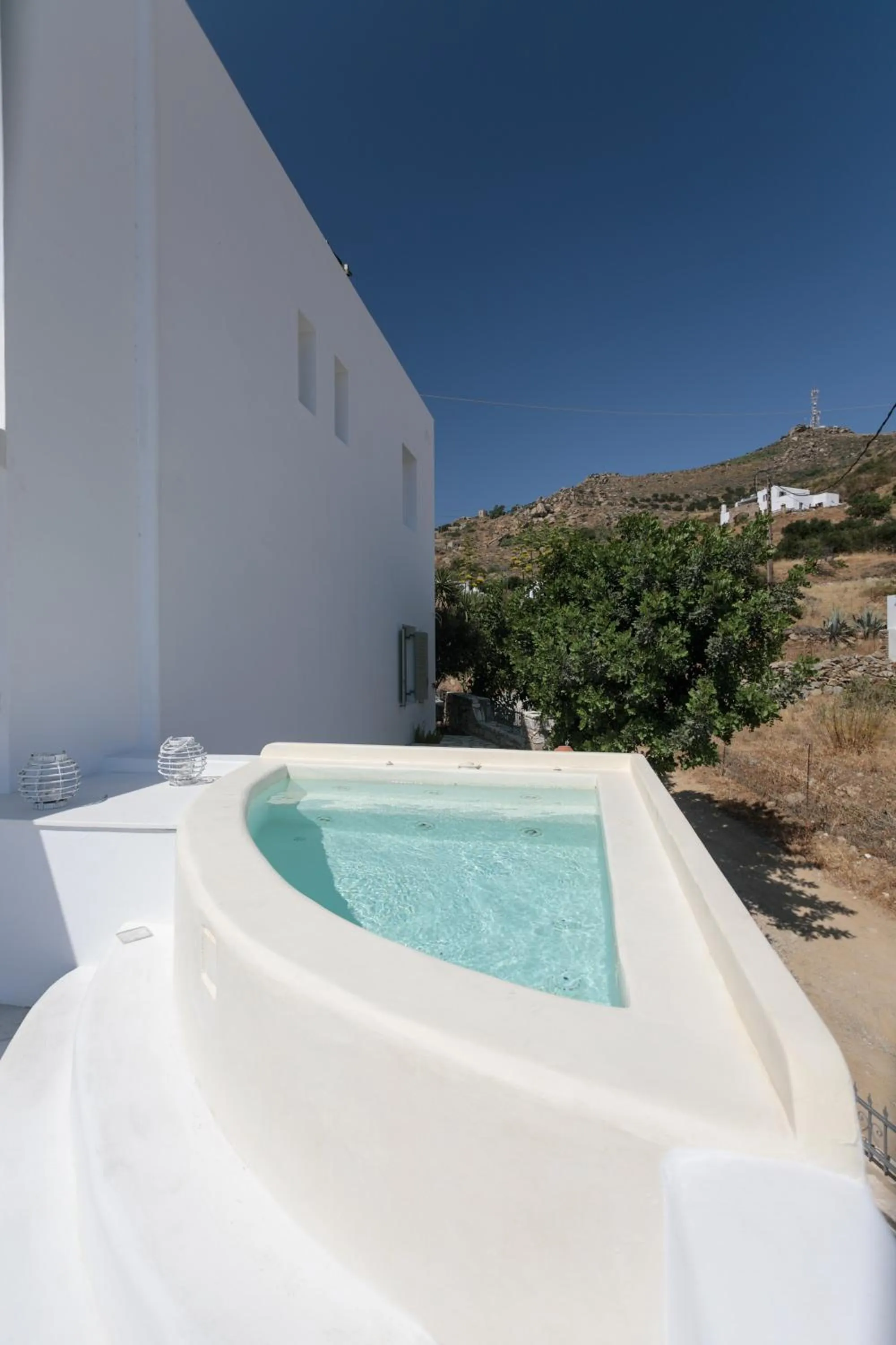 Hot Tub in Aeolos Villas Sustainable Living