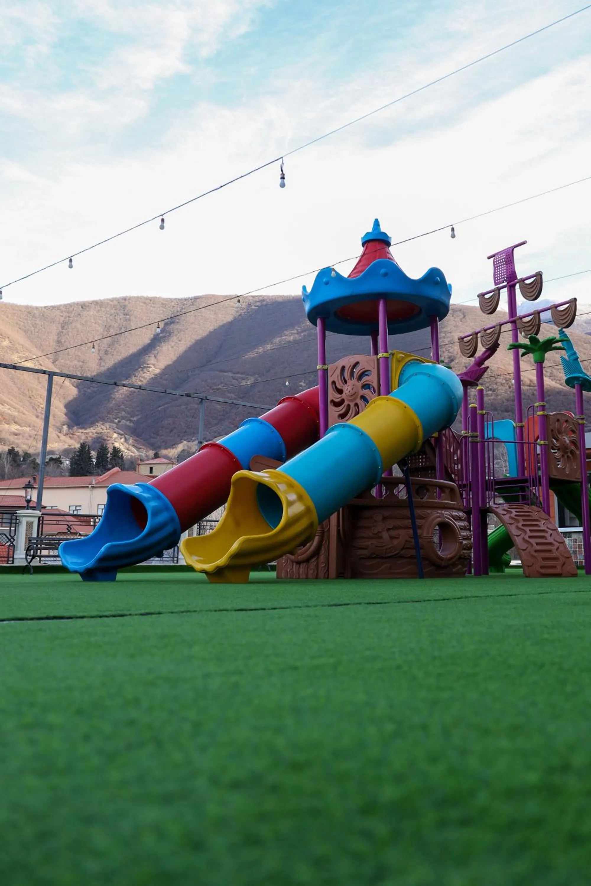 Children play ground in Sheki Palace Hotel