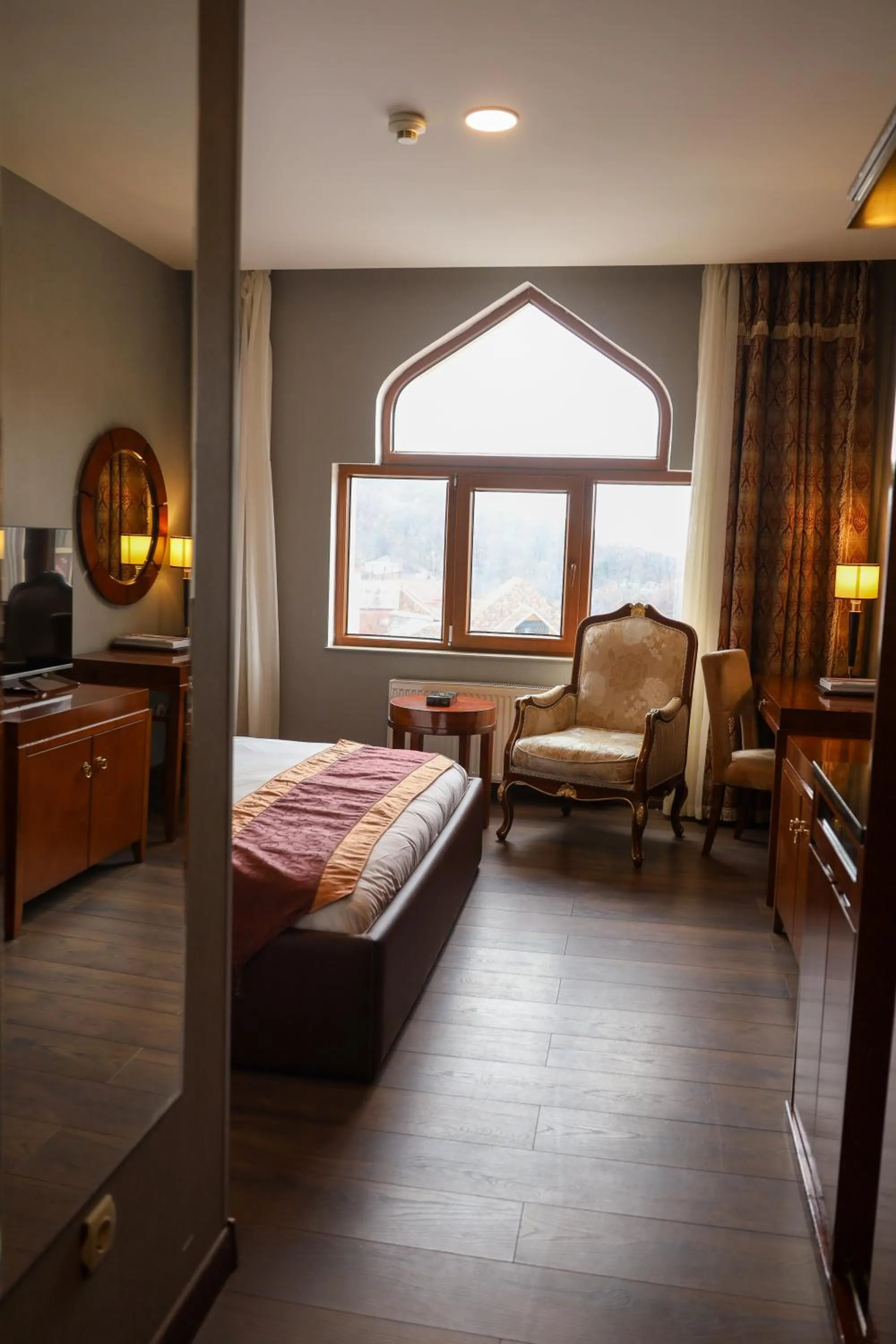 View (from property/room), Bed in Sheki Palace Hotel