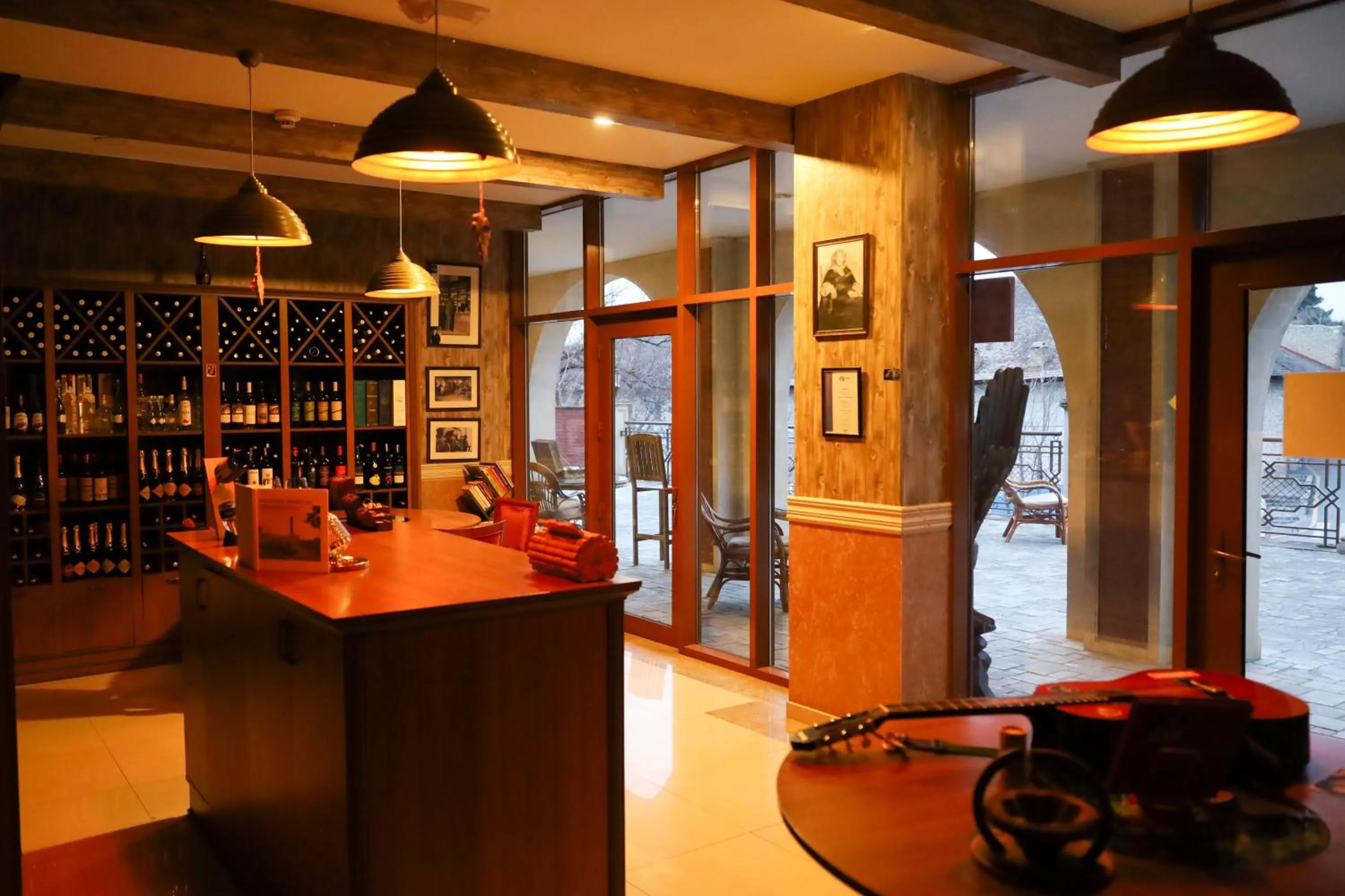 Drinks in Sheki Palace Hotel