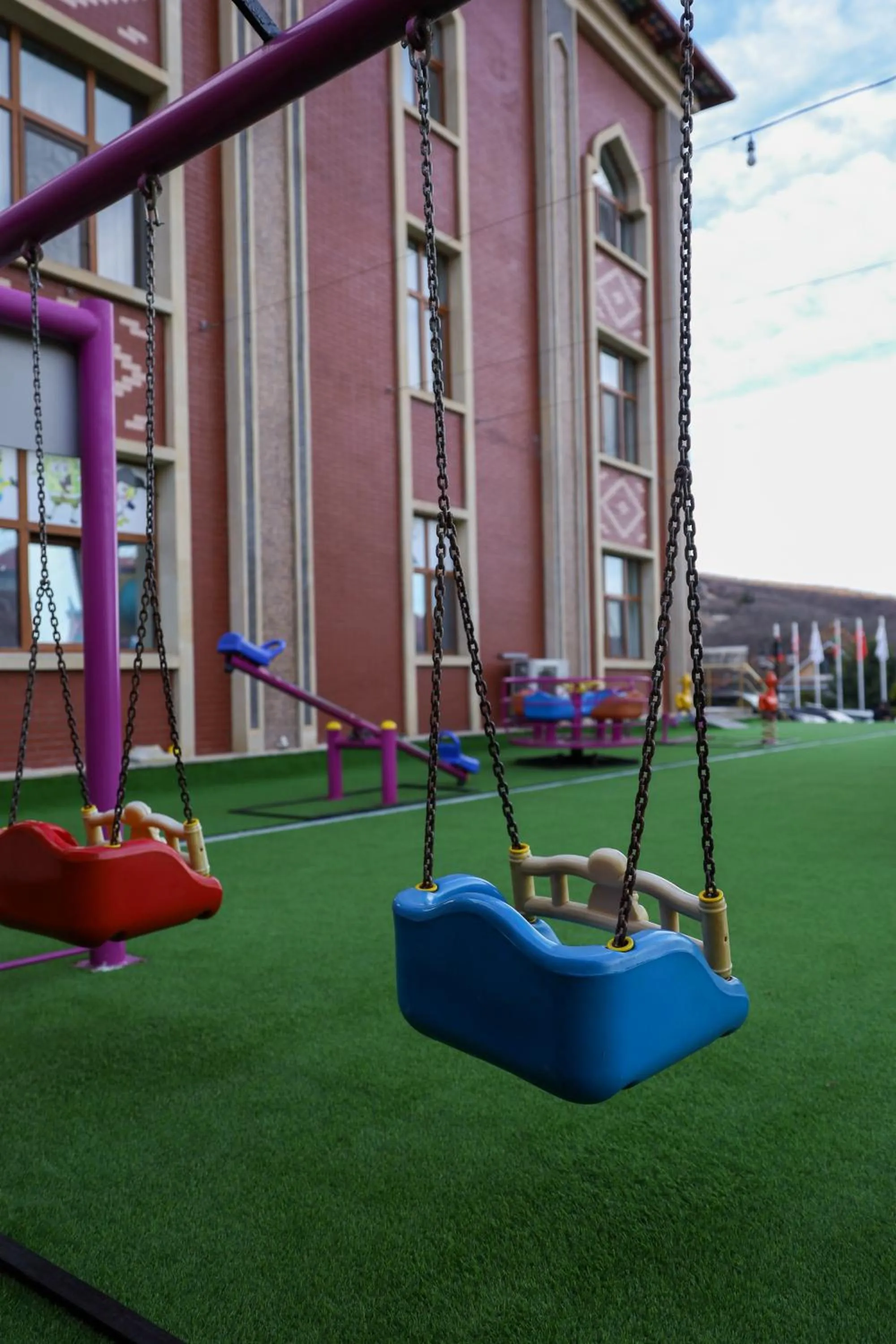 Children play ground in Sheki Palace Hotel