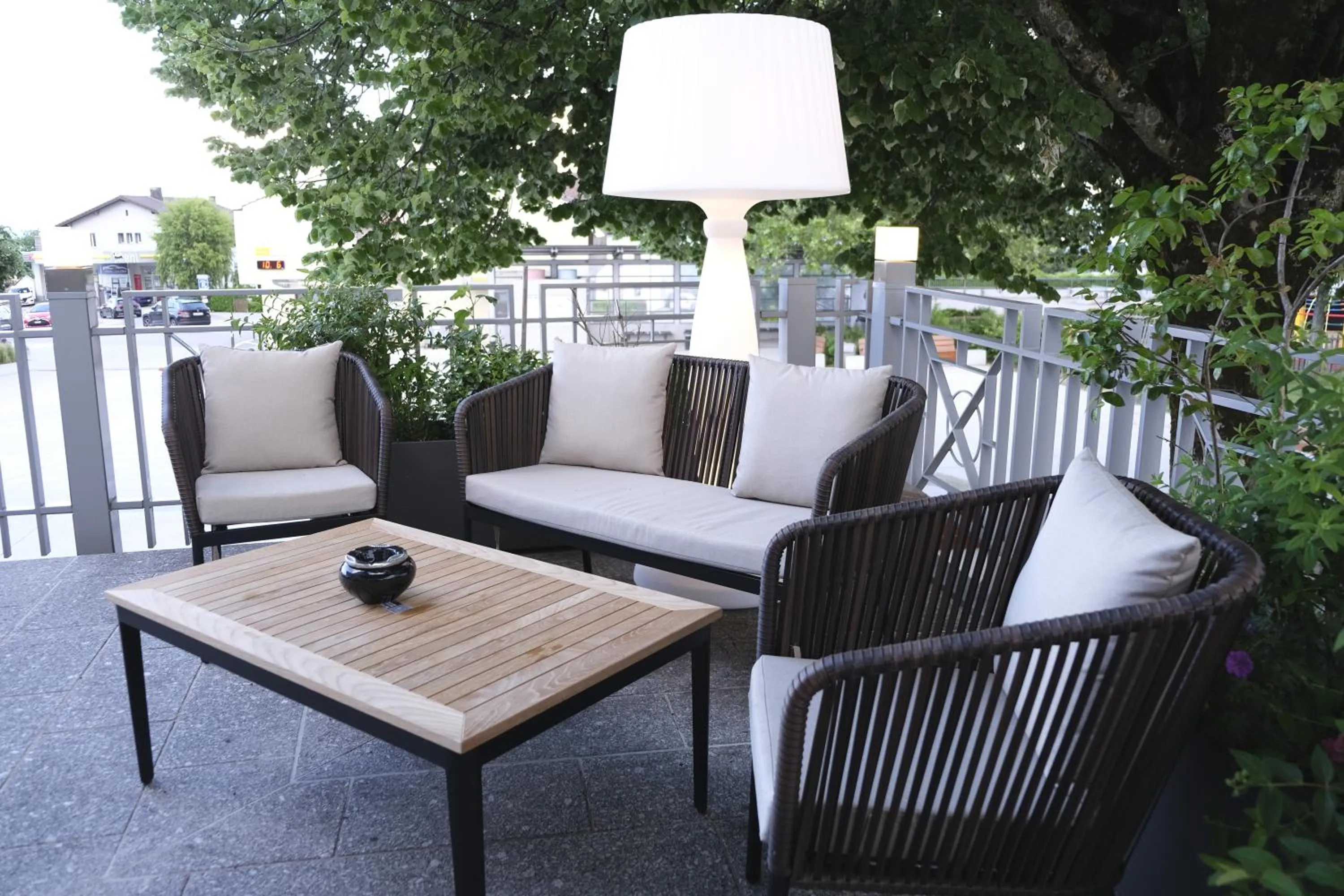 Patio in Boutique Hôtel de l'Ecu Vaudois