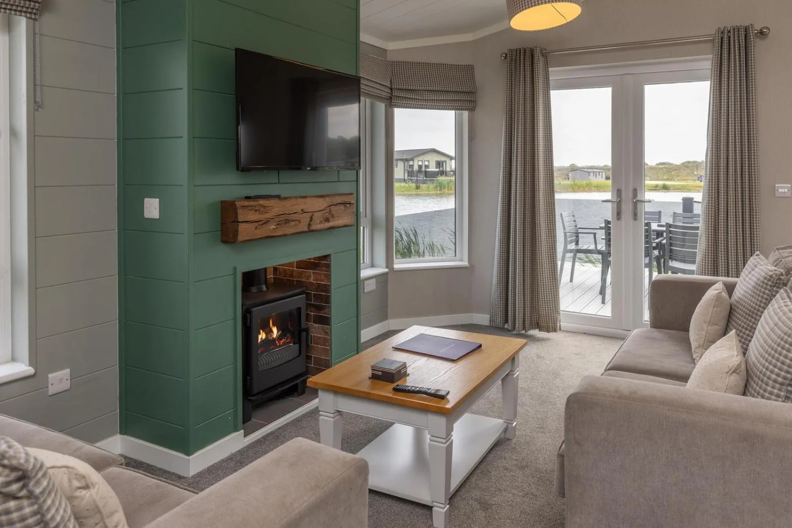 Living room in Sure Studio by Best Western Brackenborough Lakes & Resort