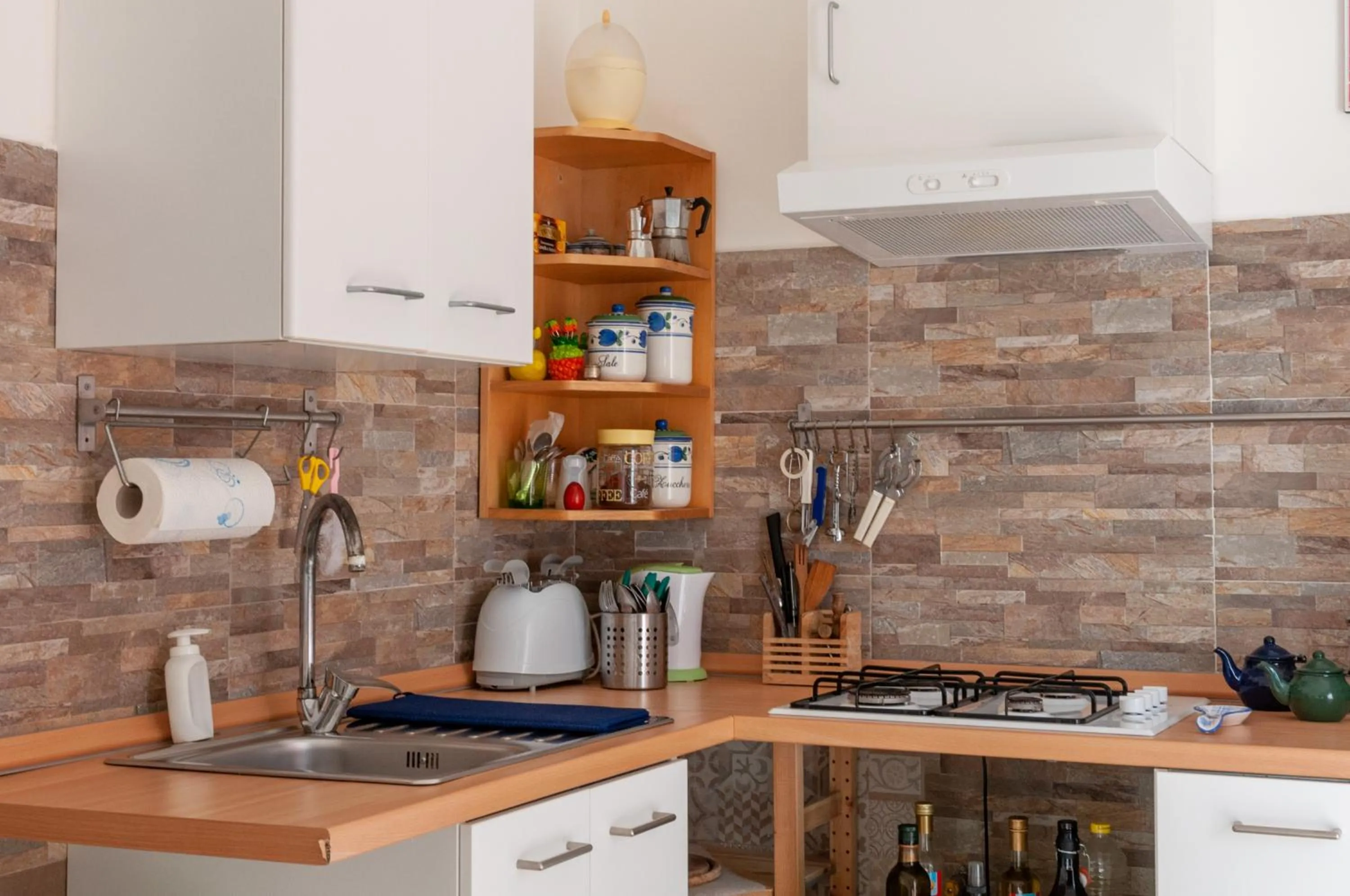 Kitchen or kitchenette in Il Nido della Quaglia b&b - Jaba mia House LT