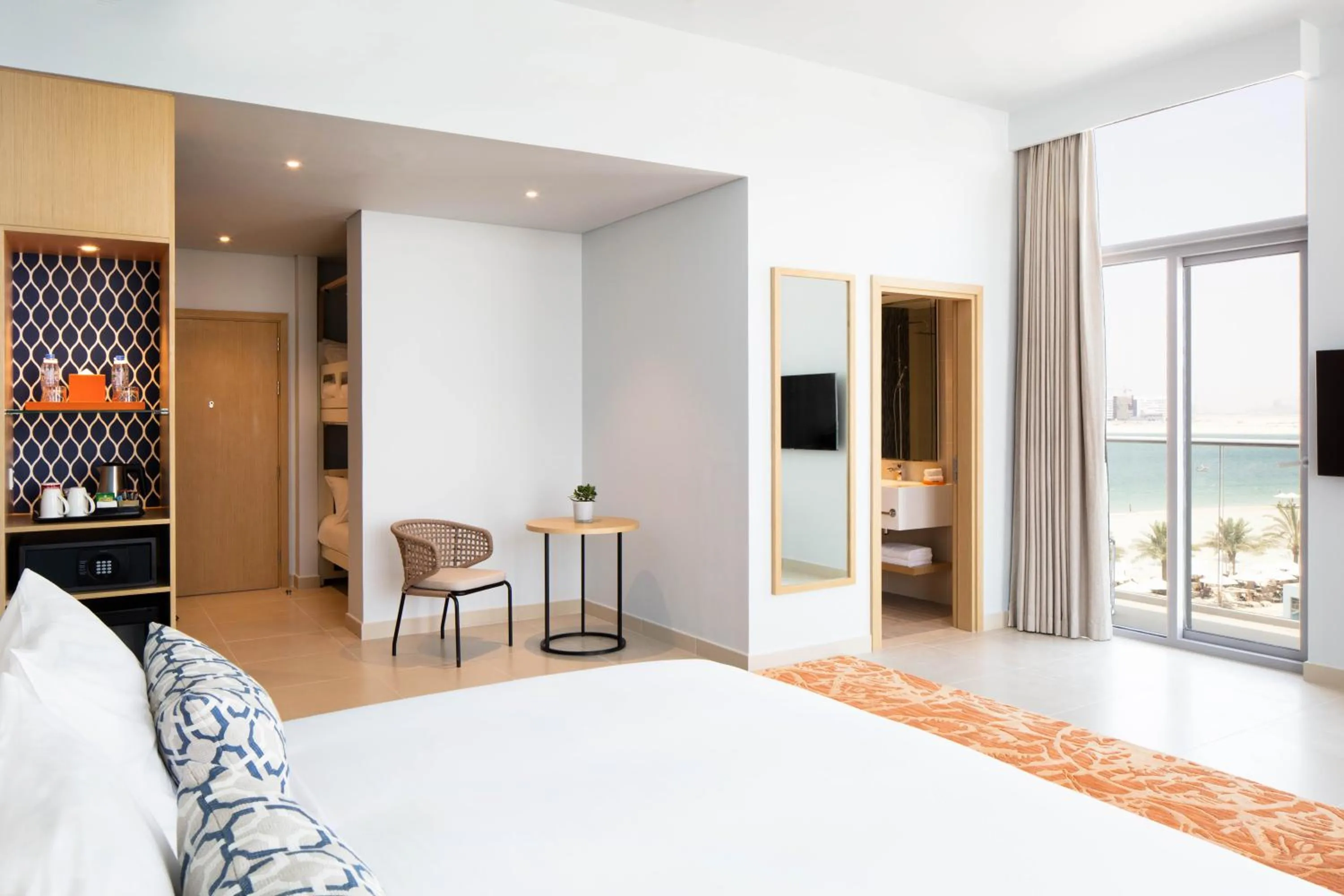 Bedroom, Bed in Centara Mirage Beach Resort Dubai