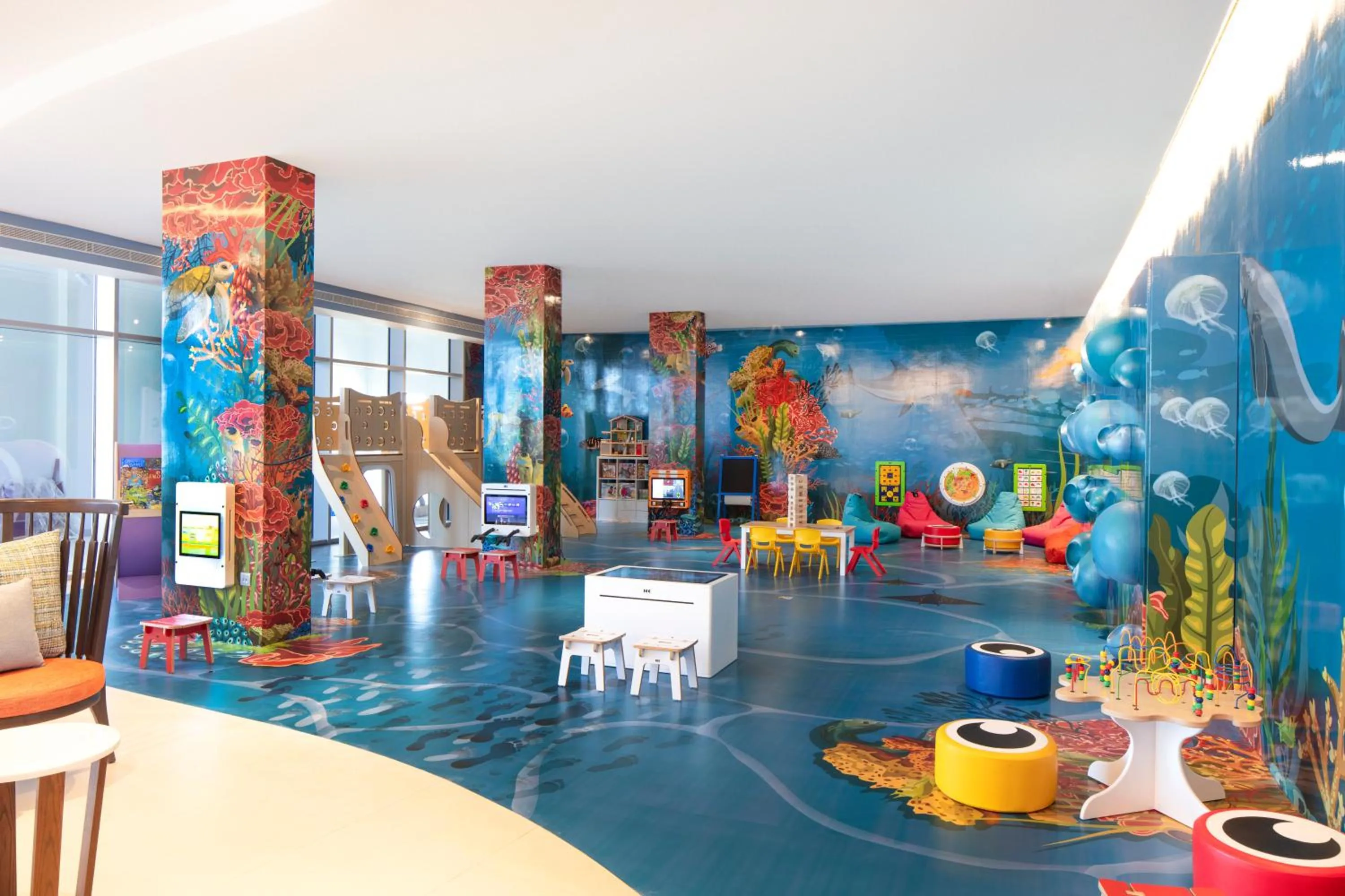 Children play ground in Centara Mirage Beach Resort Dubai