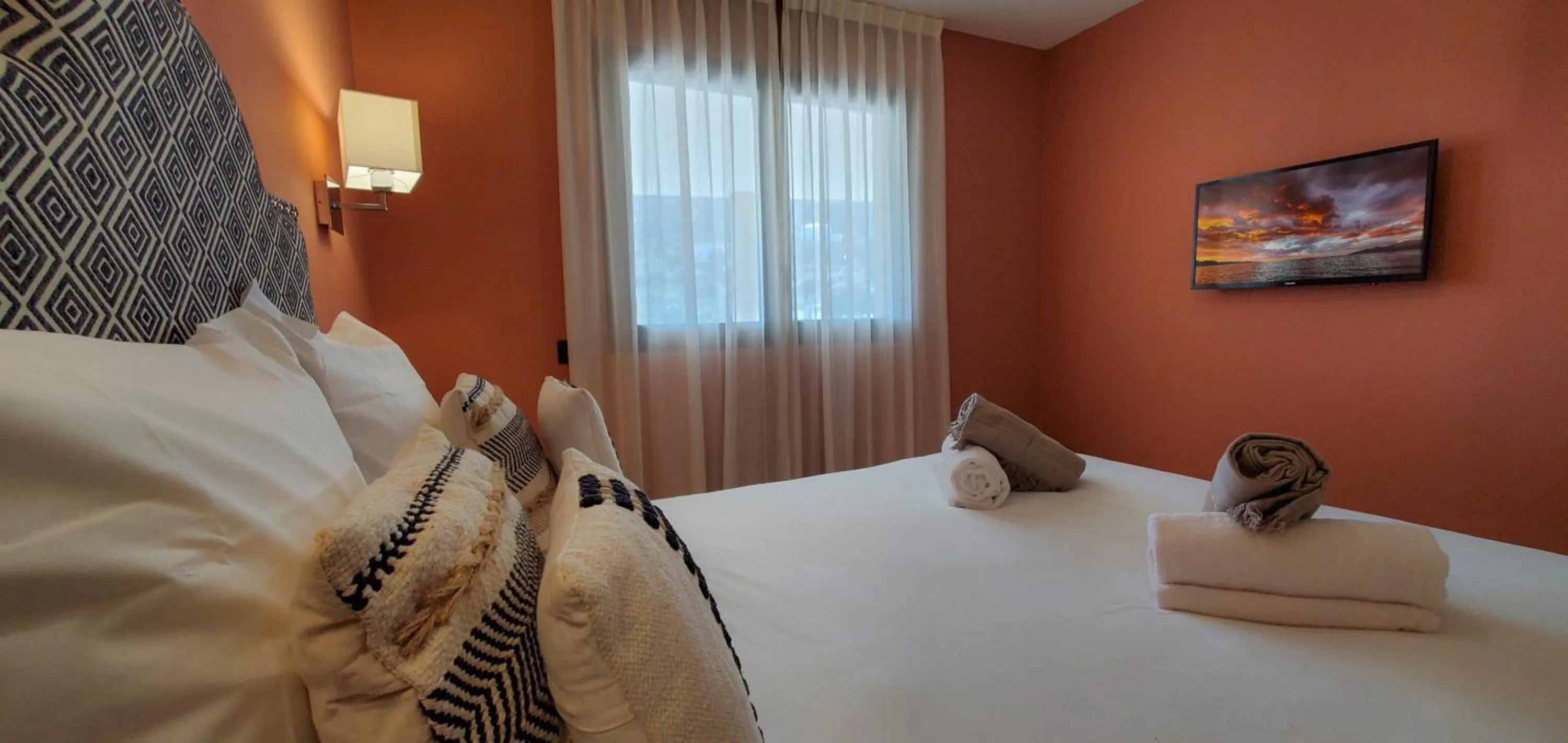 Communal lounge/ TV room, Bed in Eco-Résidence Dolce Paese & Spa