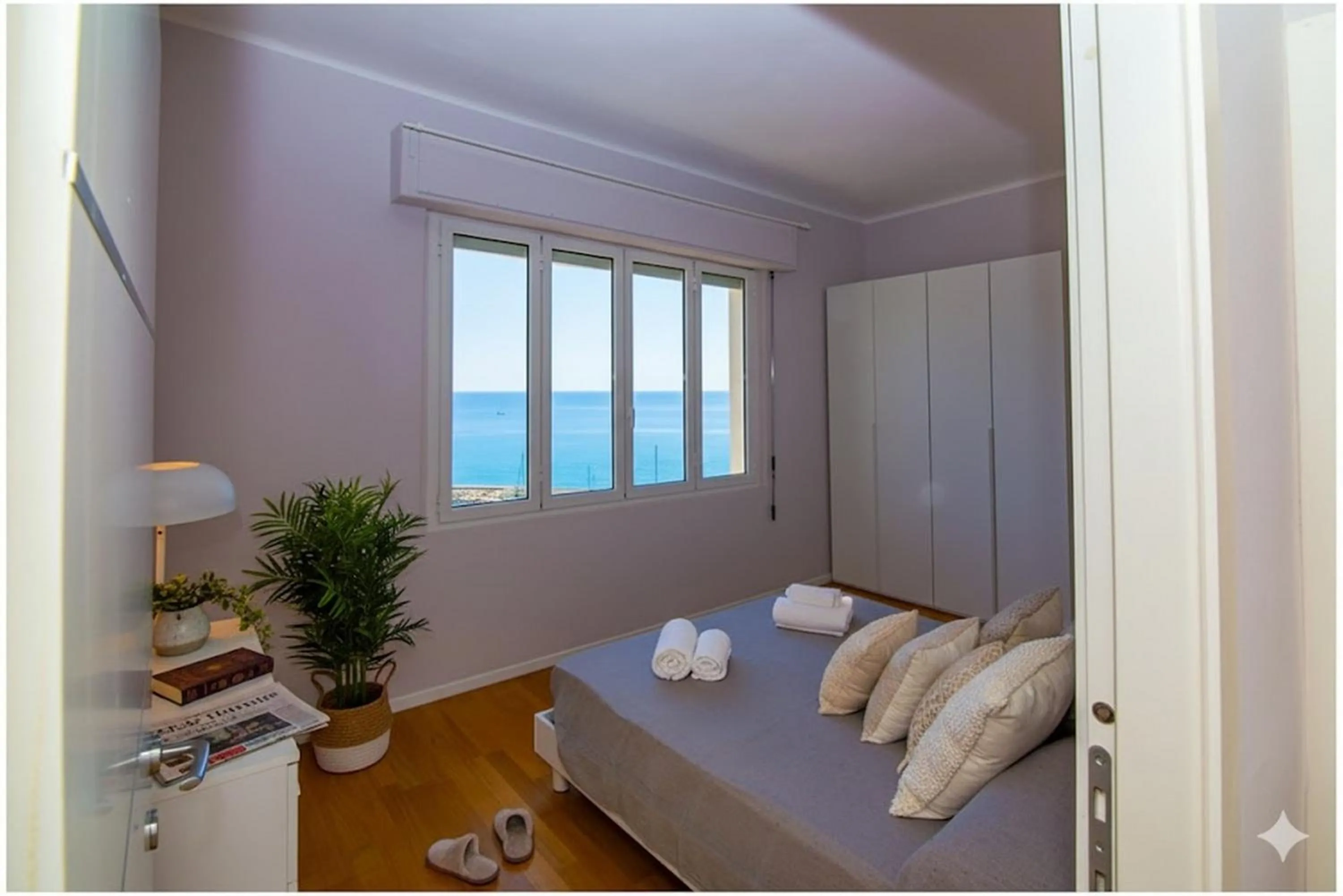 Bedroom, Bed in Casa Baia Blu