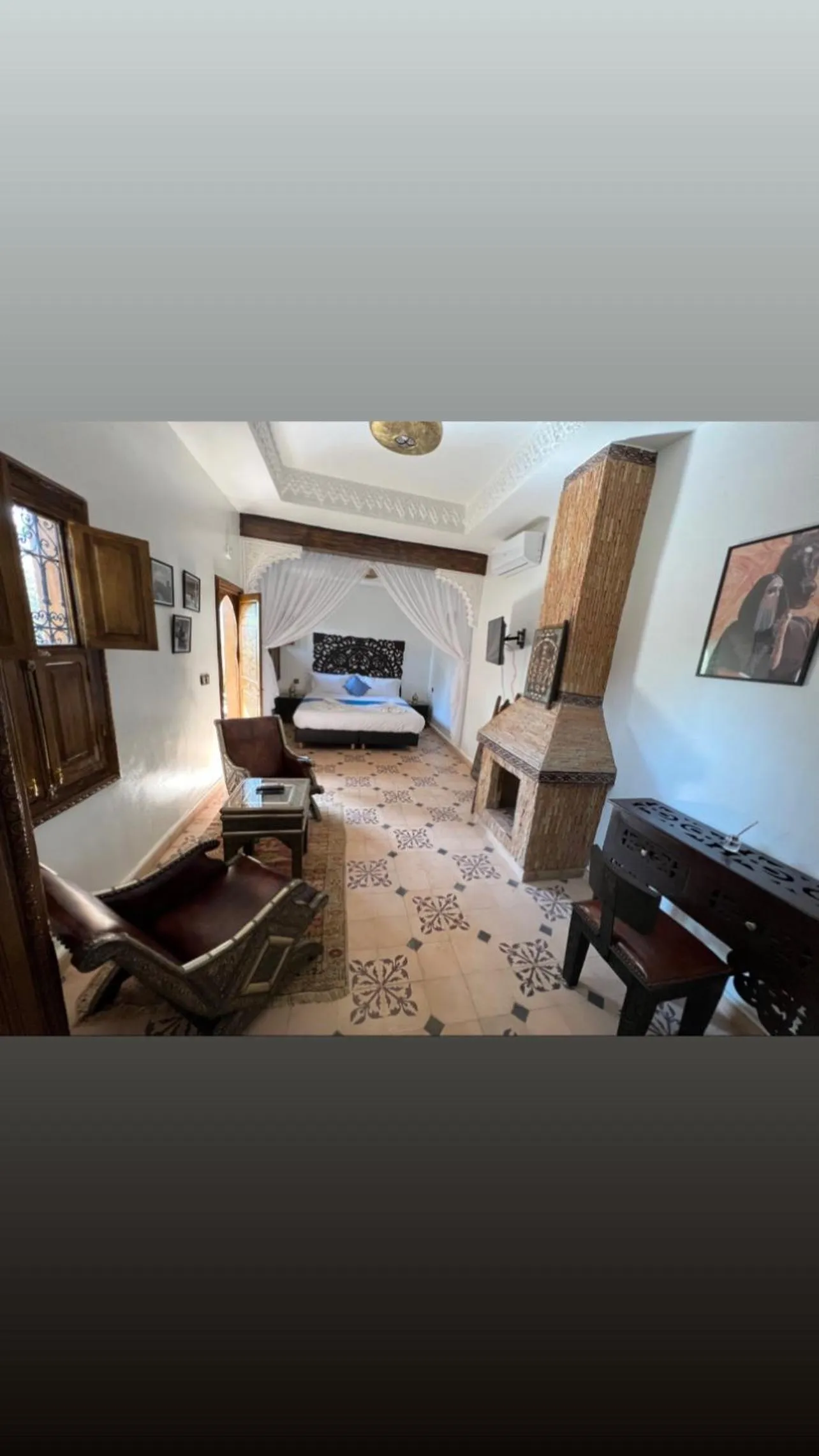 Photo of the whole room, Bed in Oloft