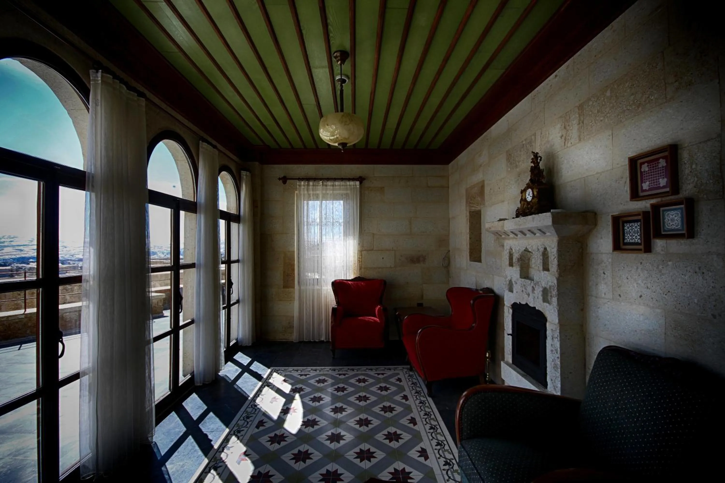Seating area in 1811 Cave Hotel
