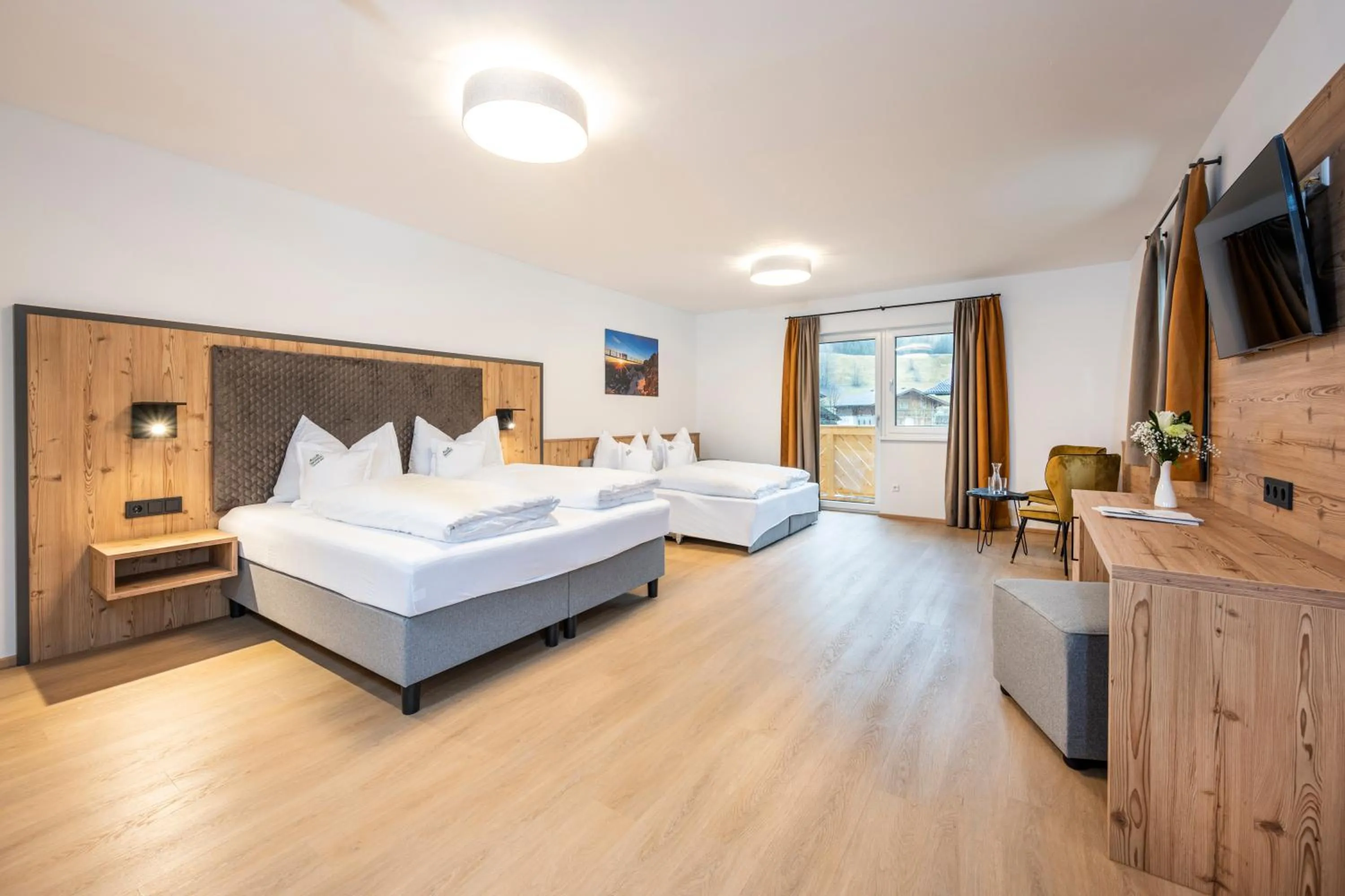 Bed in Hotel Brunner - Reiteralm