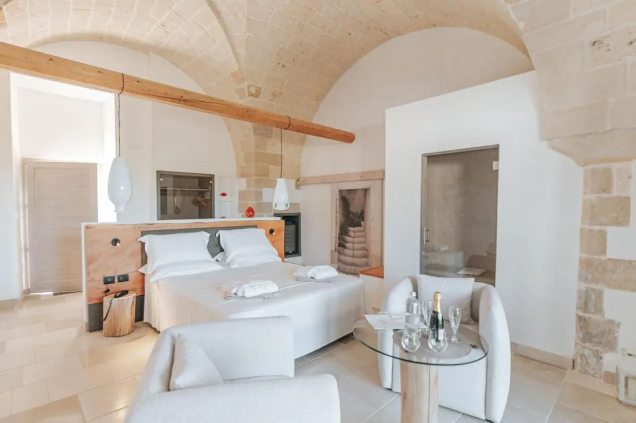 Photo of the whole room, Bed in Masseria Longa Boutique Hotel