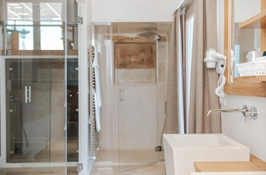 Shower in Masseria Longa Boutique Hotel