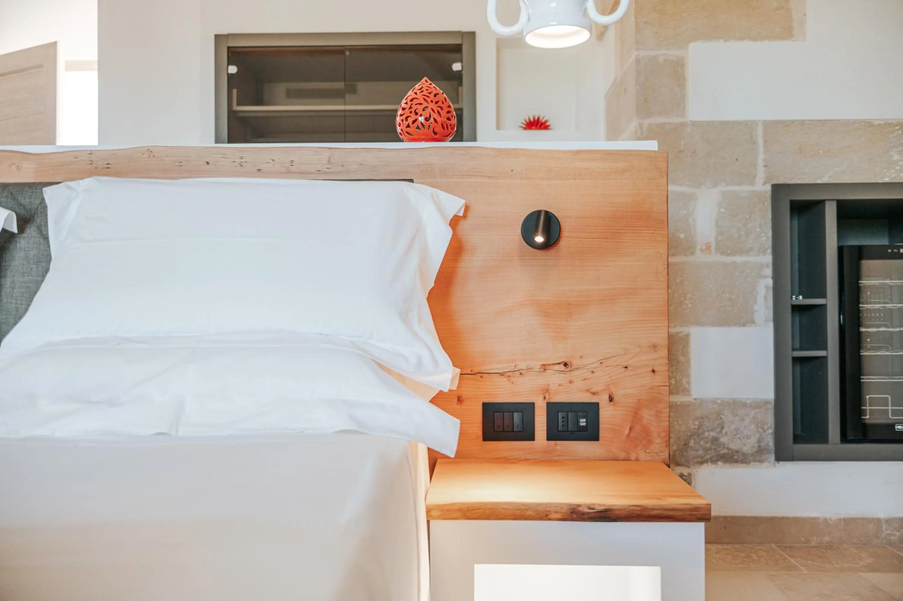 Decorative detail, Bed in Masseria Longa Boutique Hotel