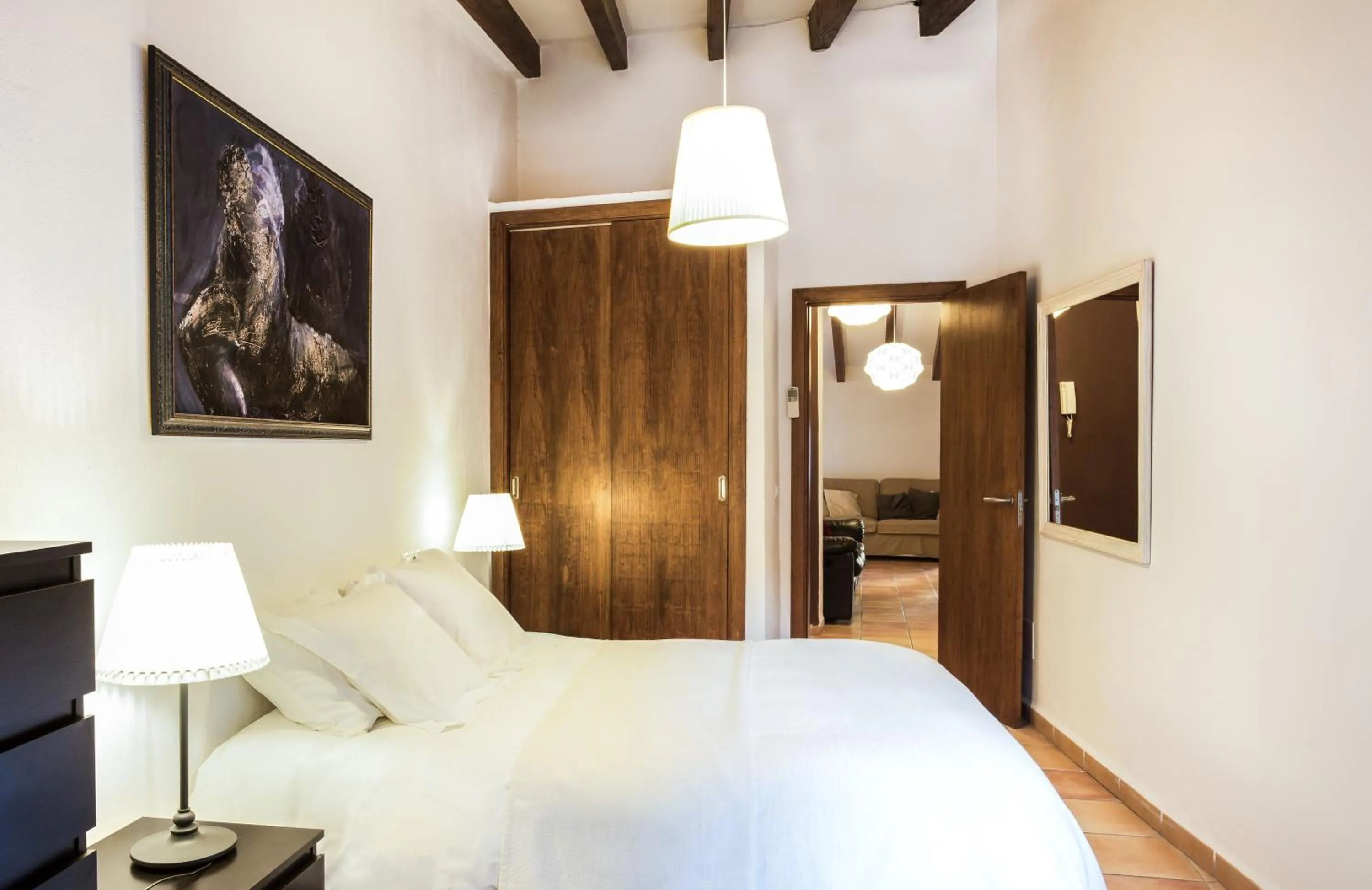 Decorative detail, Bed in Petit Hotel Alaro