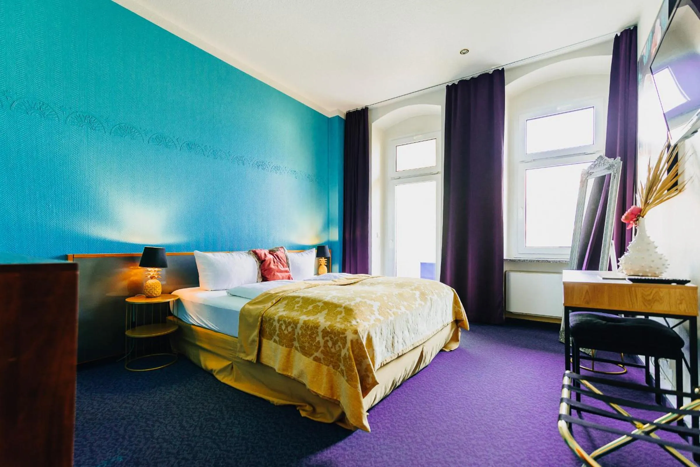 Bed in Boutique Hotel Rothenburger Hof