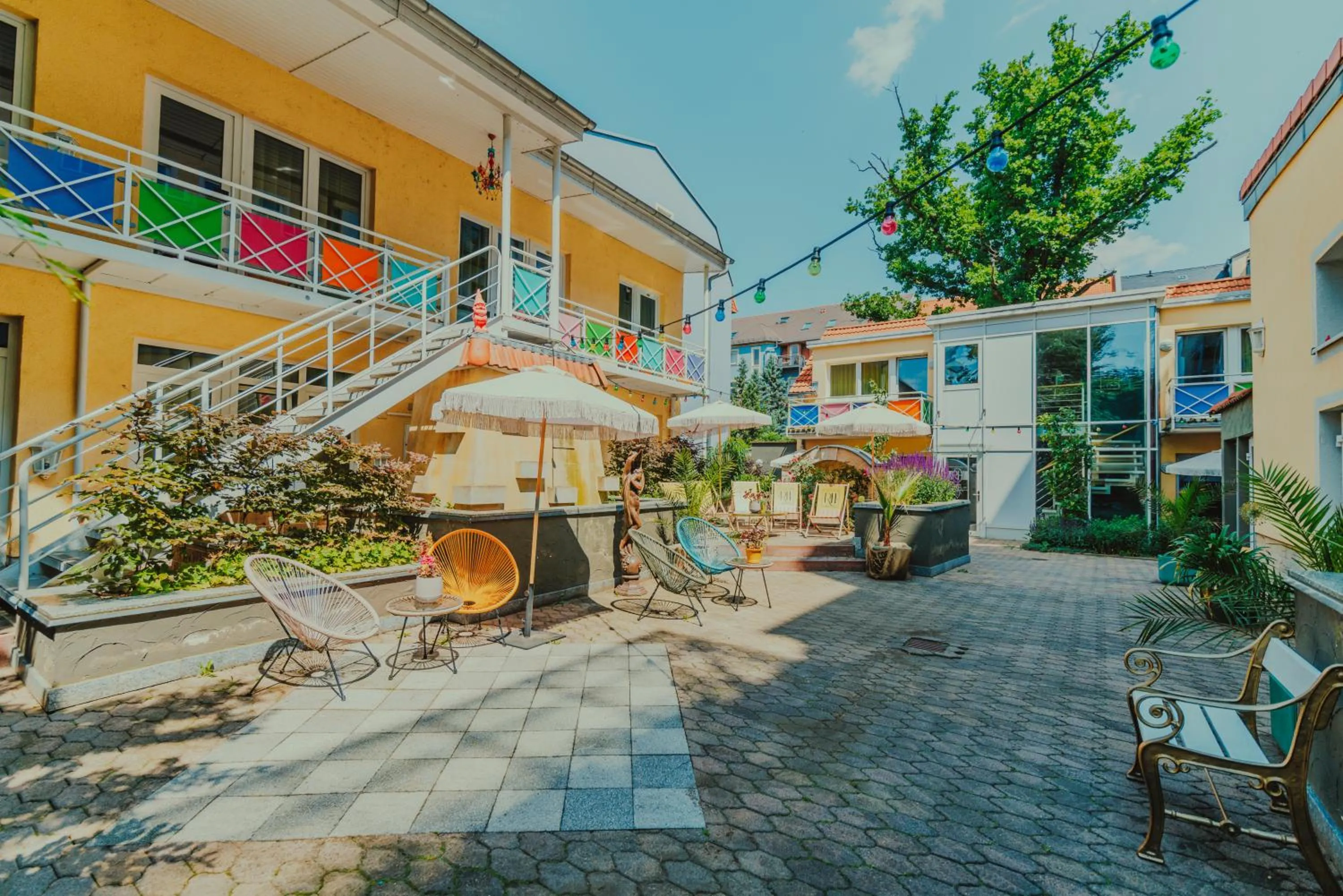 Garden in Boutique Hotel Rothenburger Hof