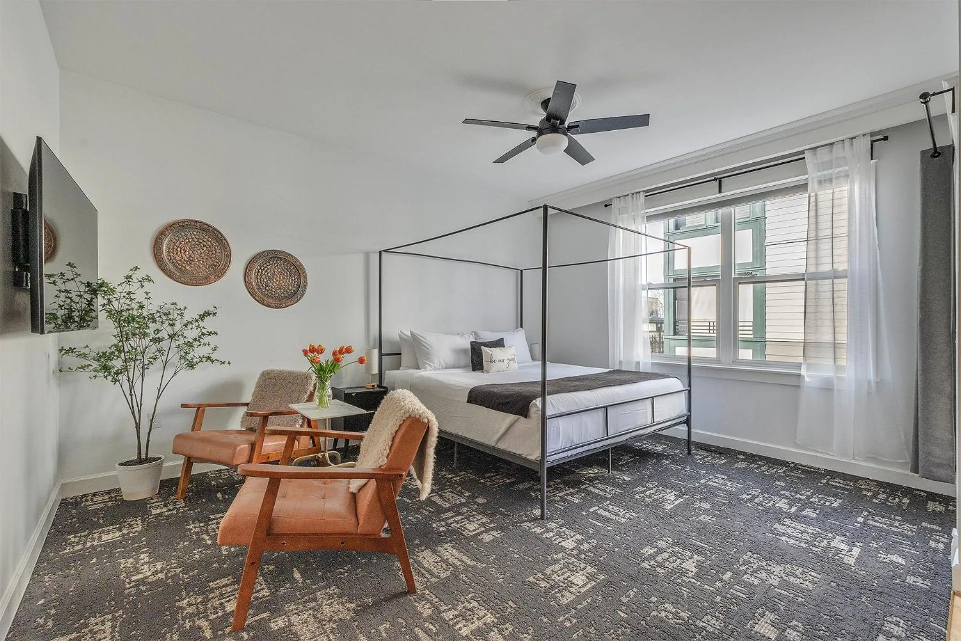 Bed in The Orenco Station Hotel