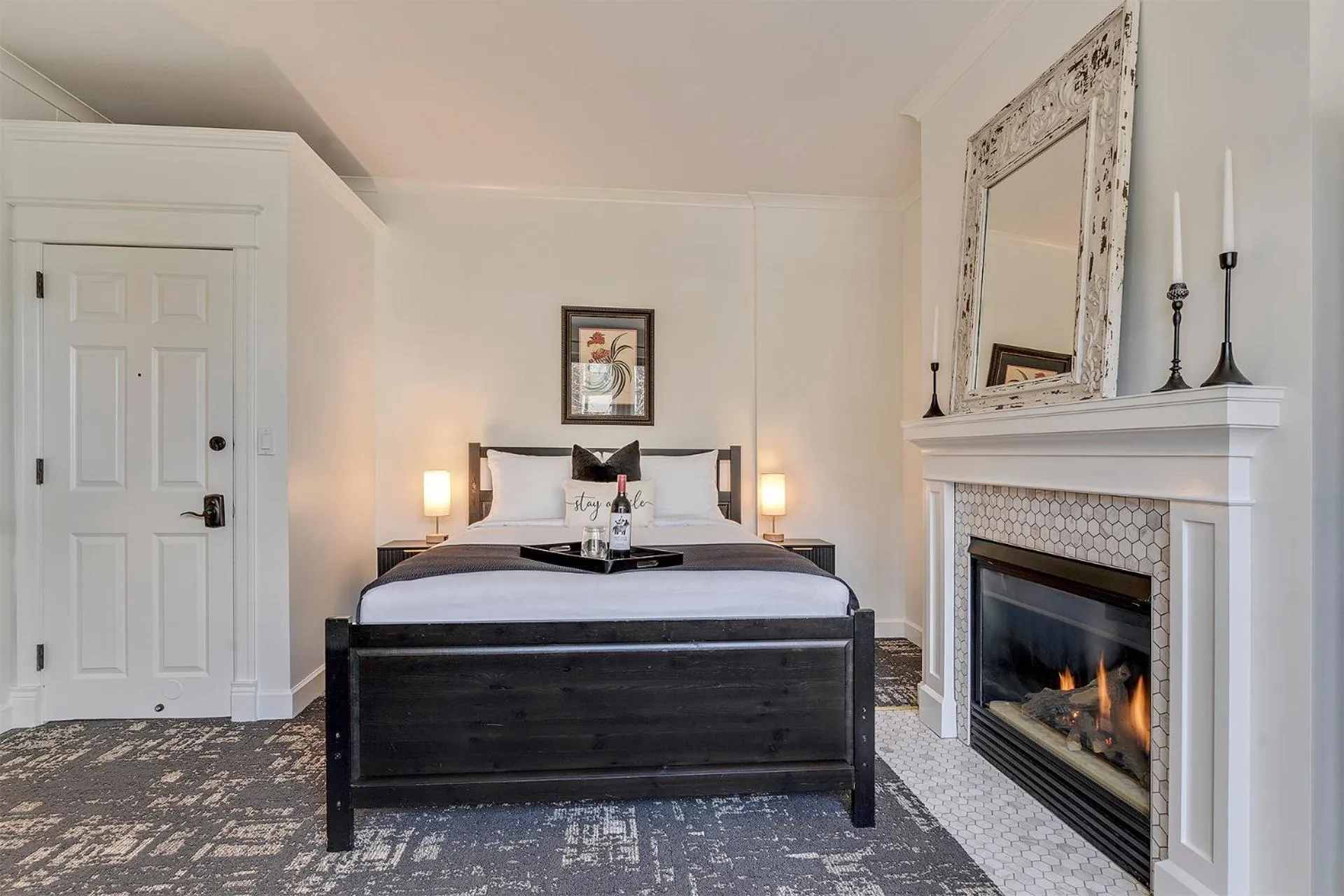 Bed in The Orenco Station Hotel