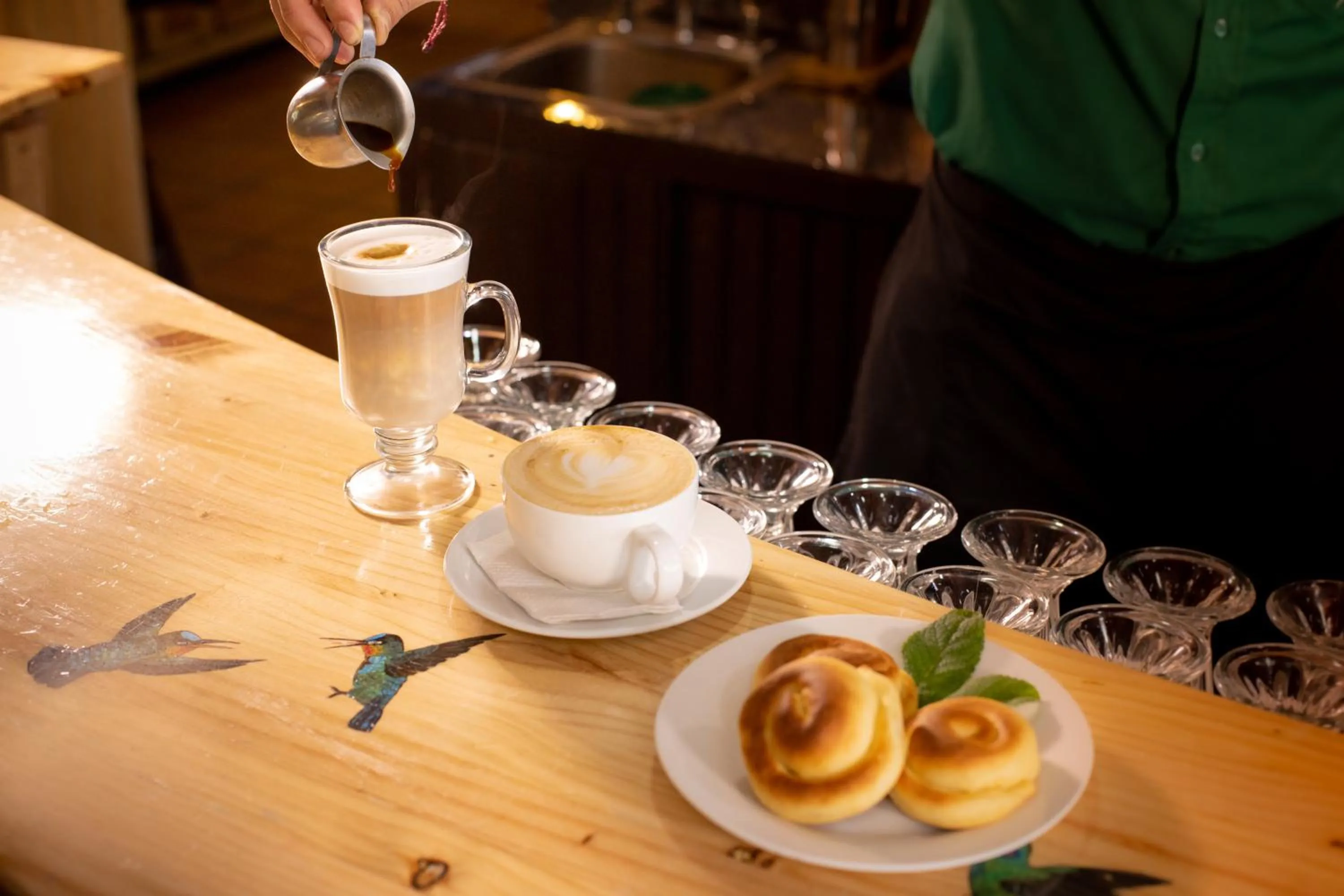 Food and drinks in Paraíso Quetzal Lodge