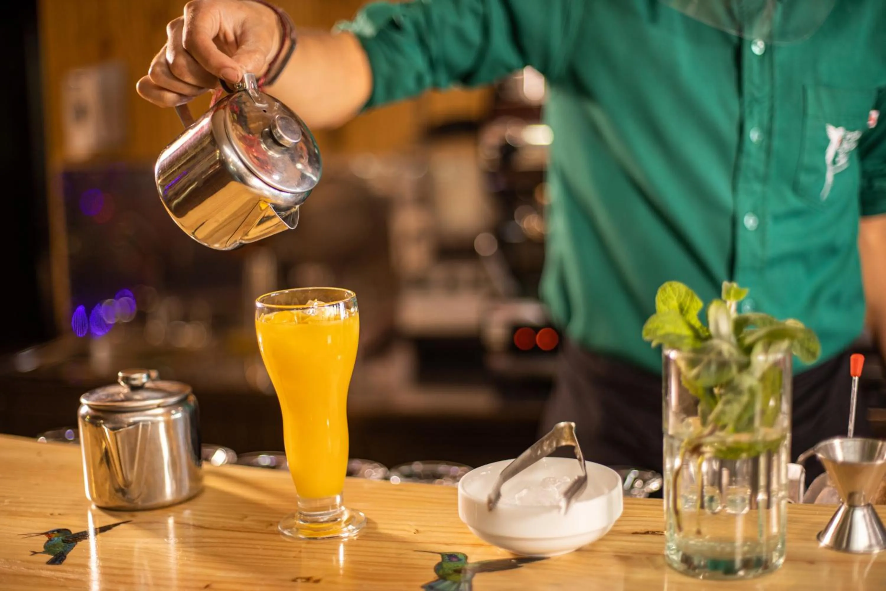 Food and drinks in Paraíso Quetzal Lodge