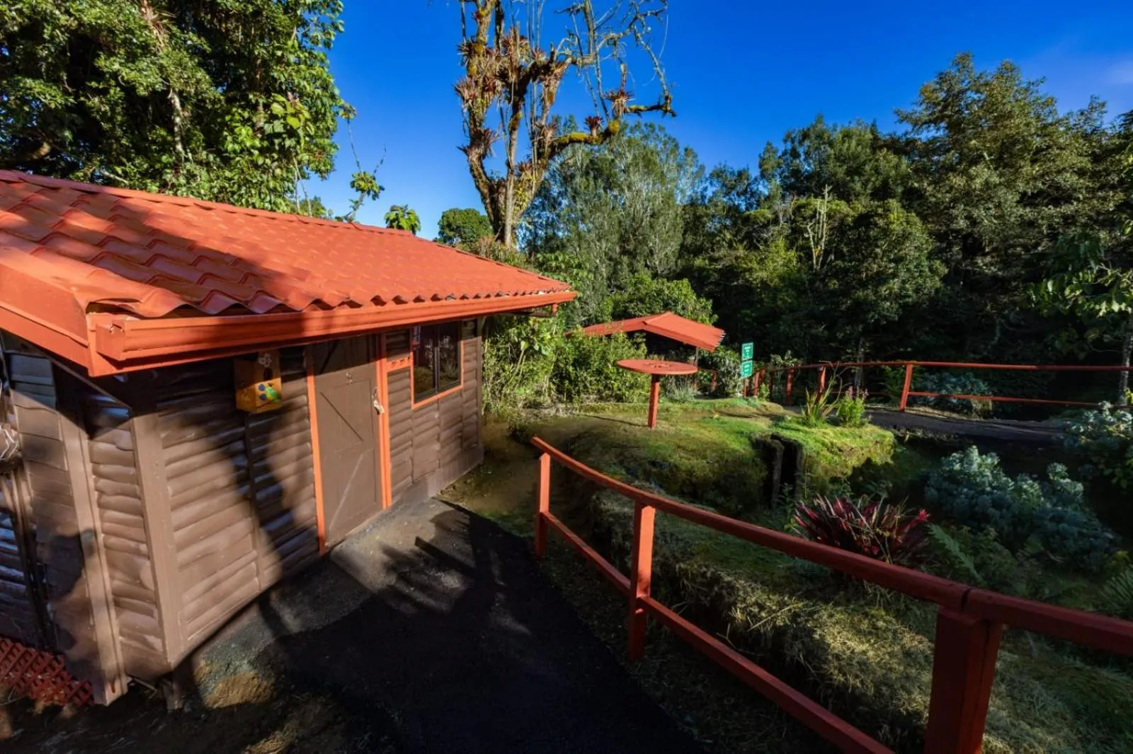 Garden view in Paraíso Quetzal Lodge