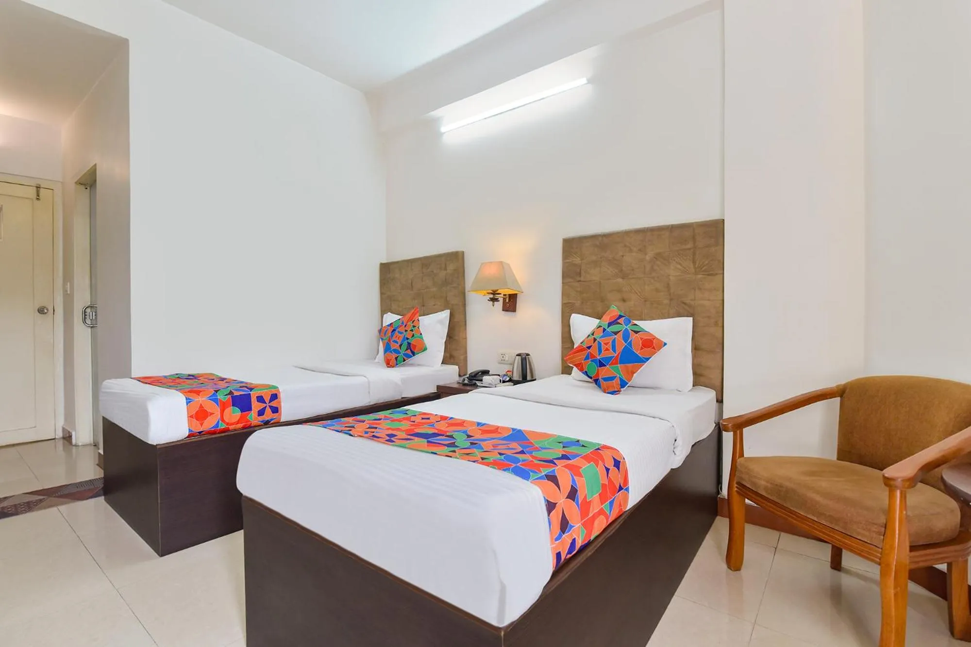 Bed in FabHotel Shikha