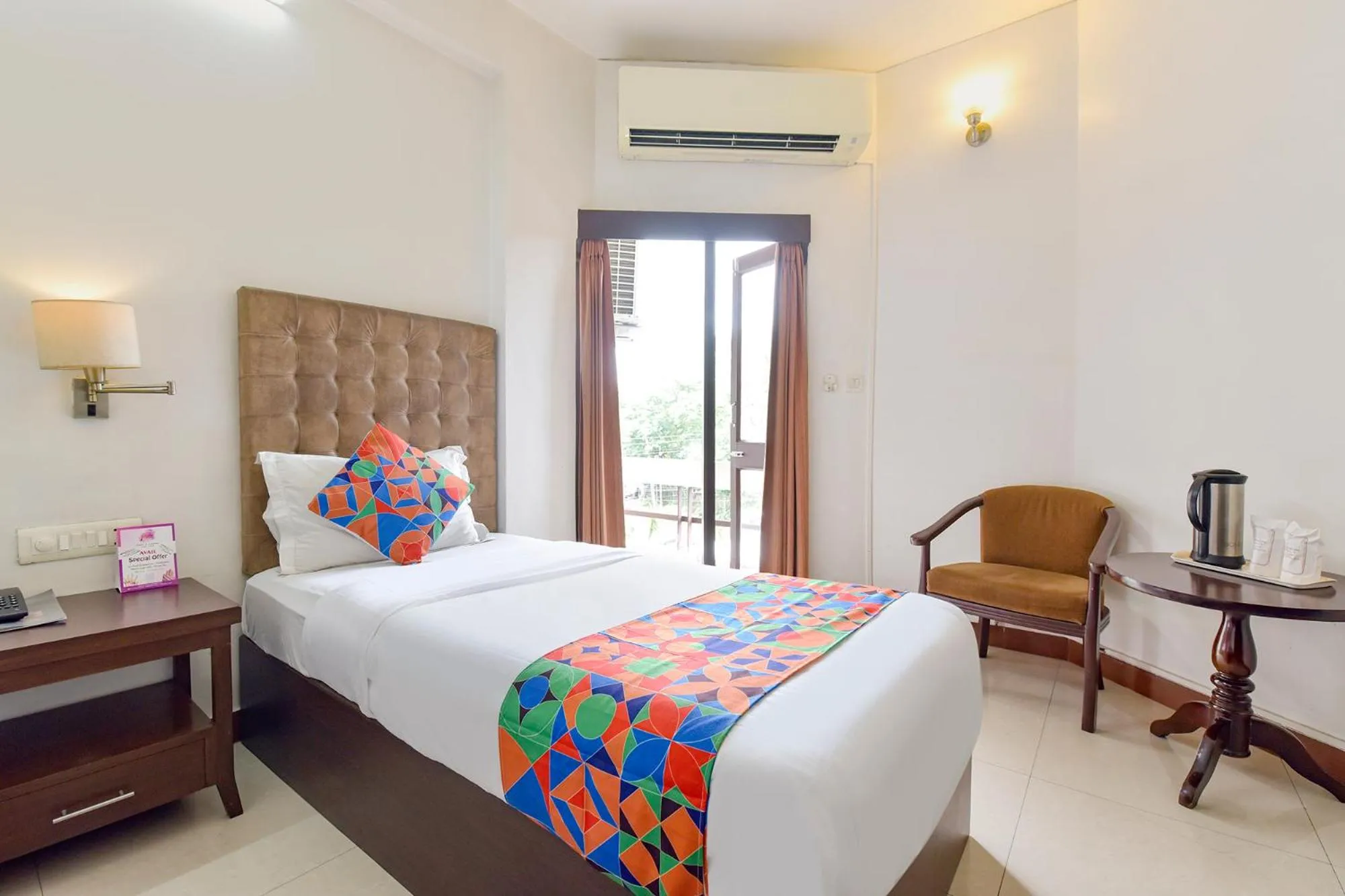 Bed in FabHotel Shikha