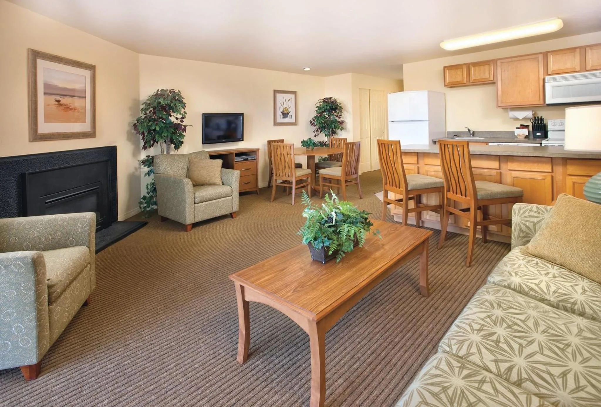 Living room in WorldMark Surfside Inn