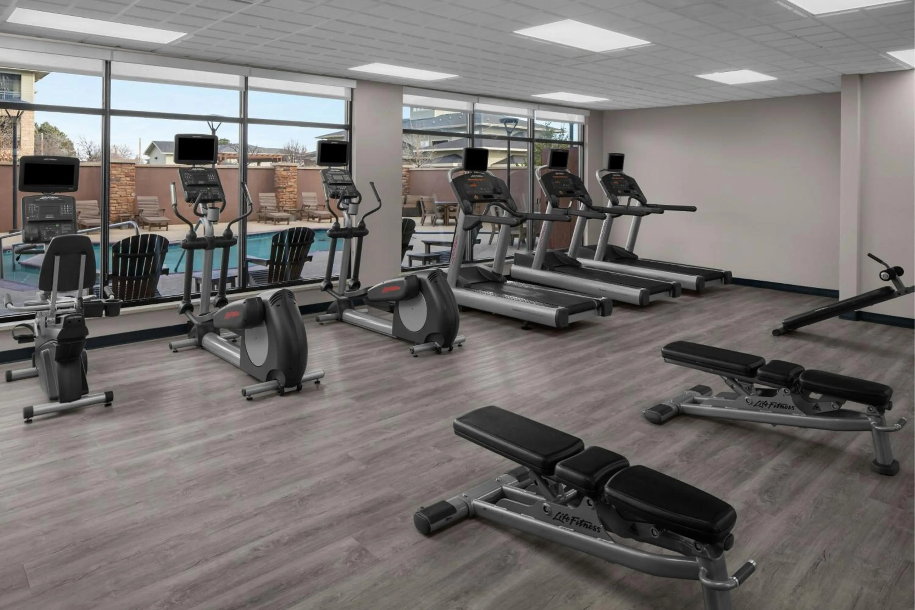 Fitness centre/facilities in TownePlace Suites by Marriott Hobbs
