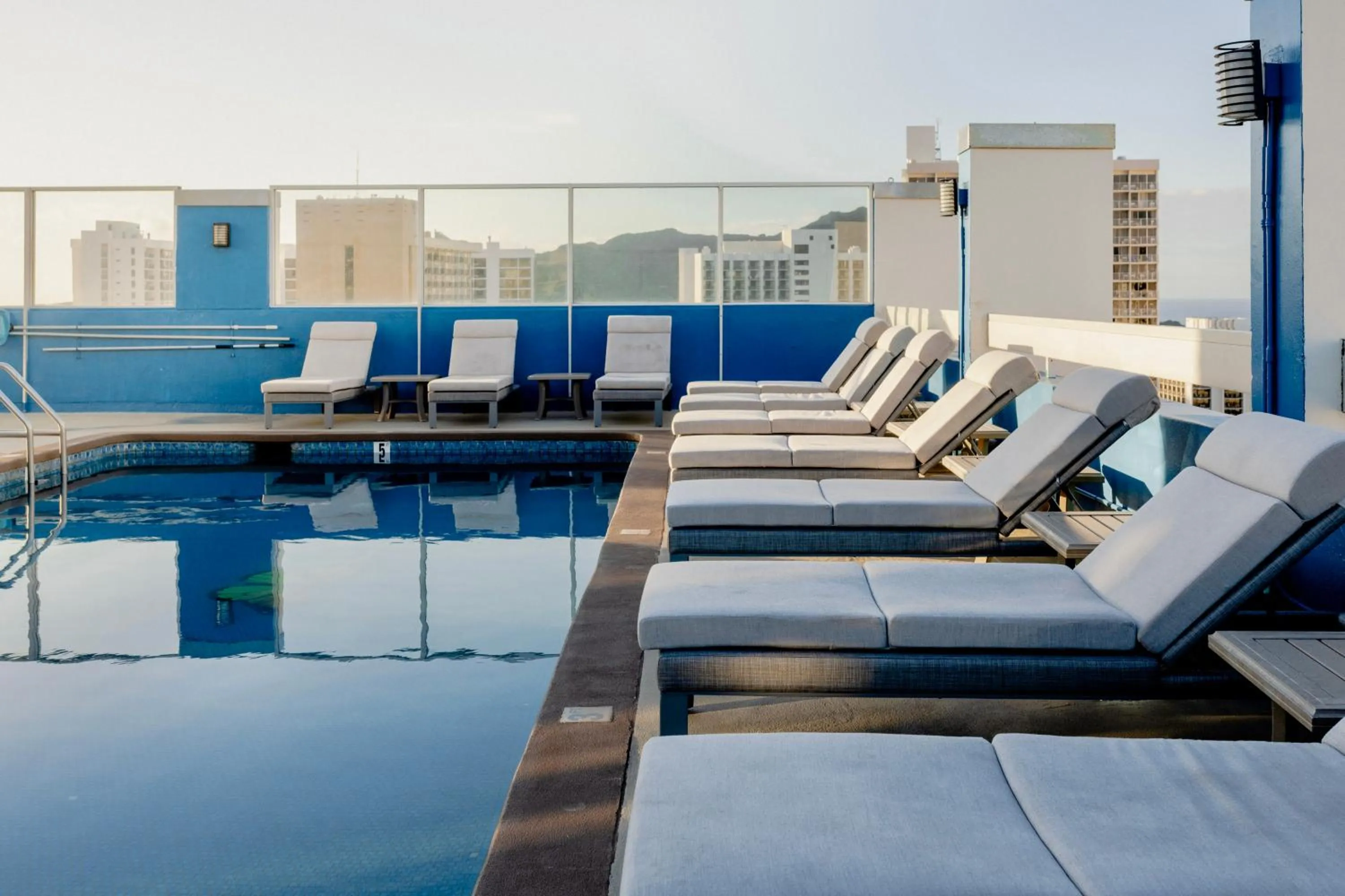 Swimming pool in Pacific Monarch Hotel